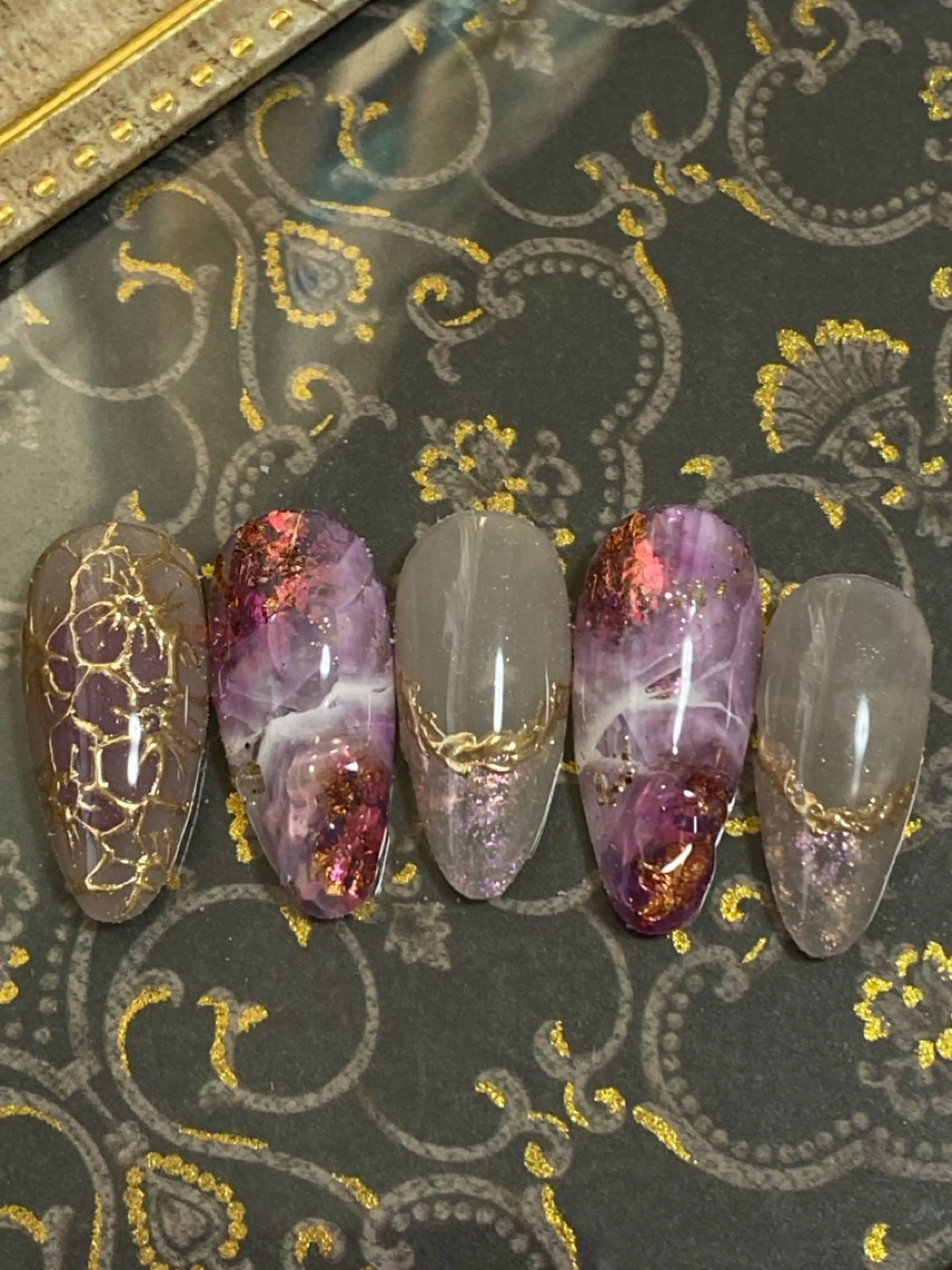 ネイル フラワーネイル レース 自宅ネイルサロン ♦️nuance♦️のネイルデザイン