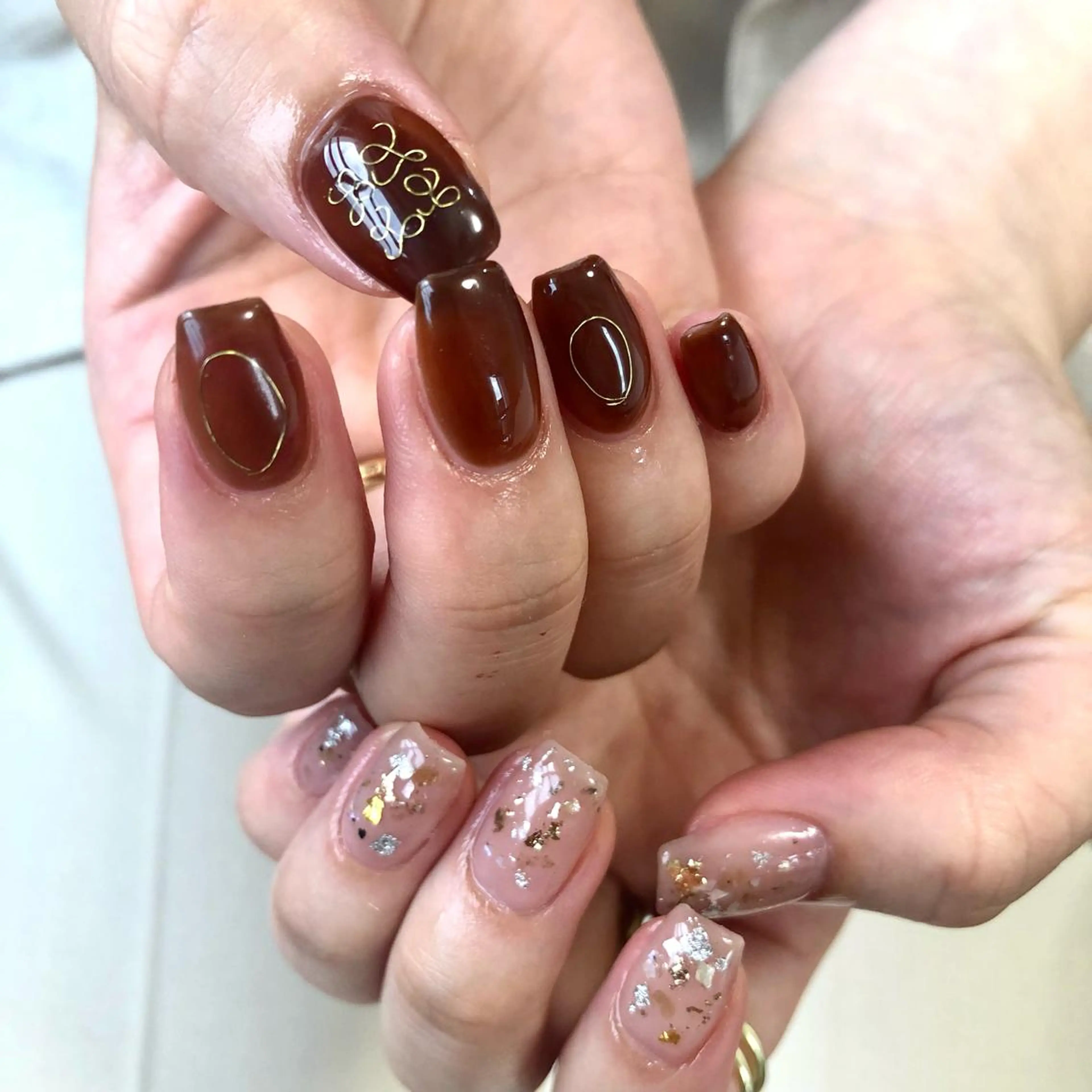 ネイル 黒葛原 めぐみのネイルデザイン