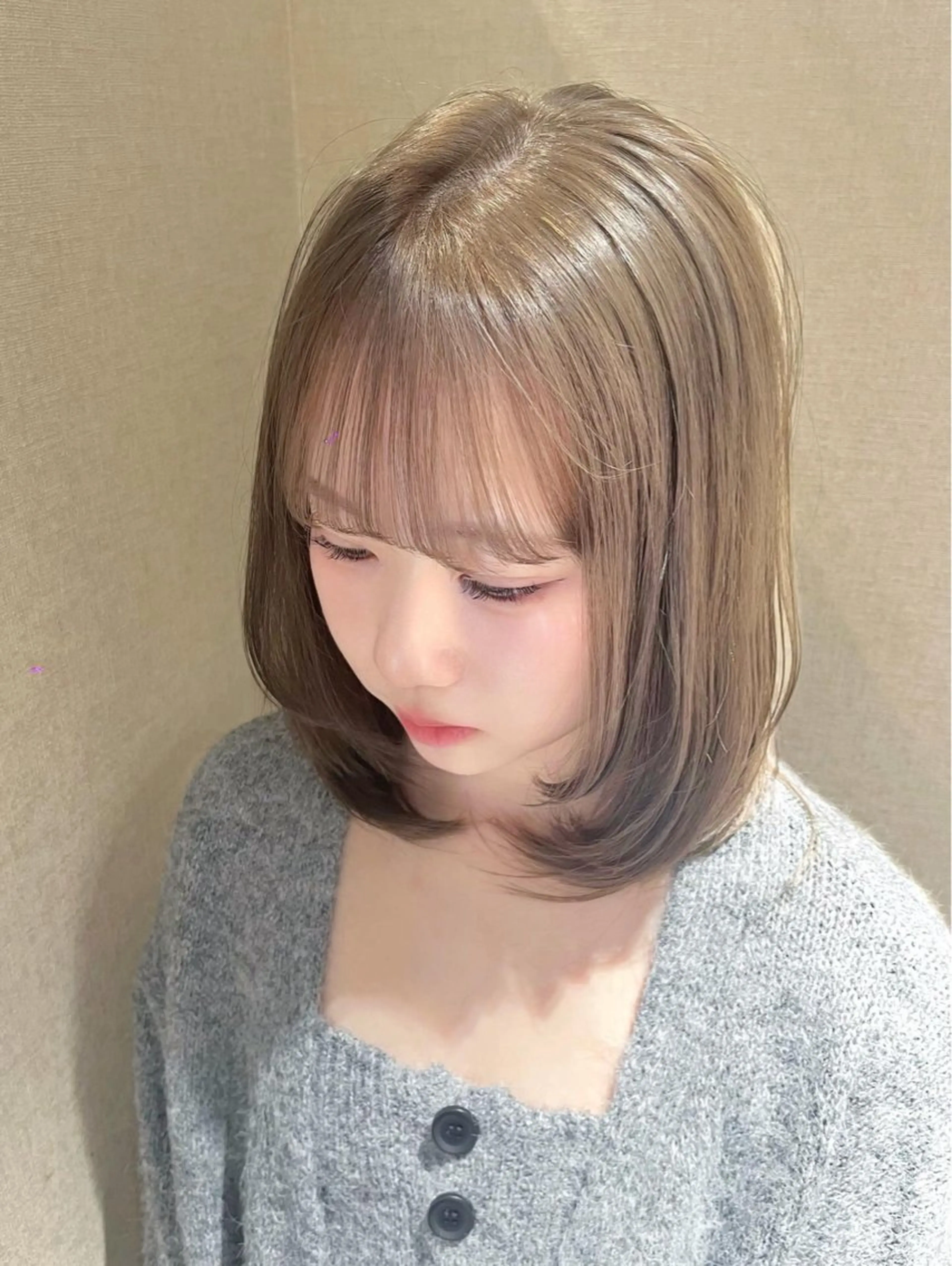 ミディアム トリートメント 外川 生純美ೀ🌝のヘアスタイル