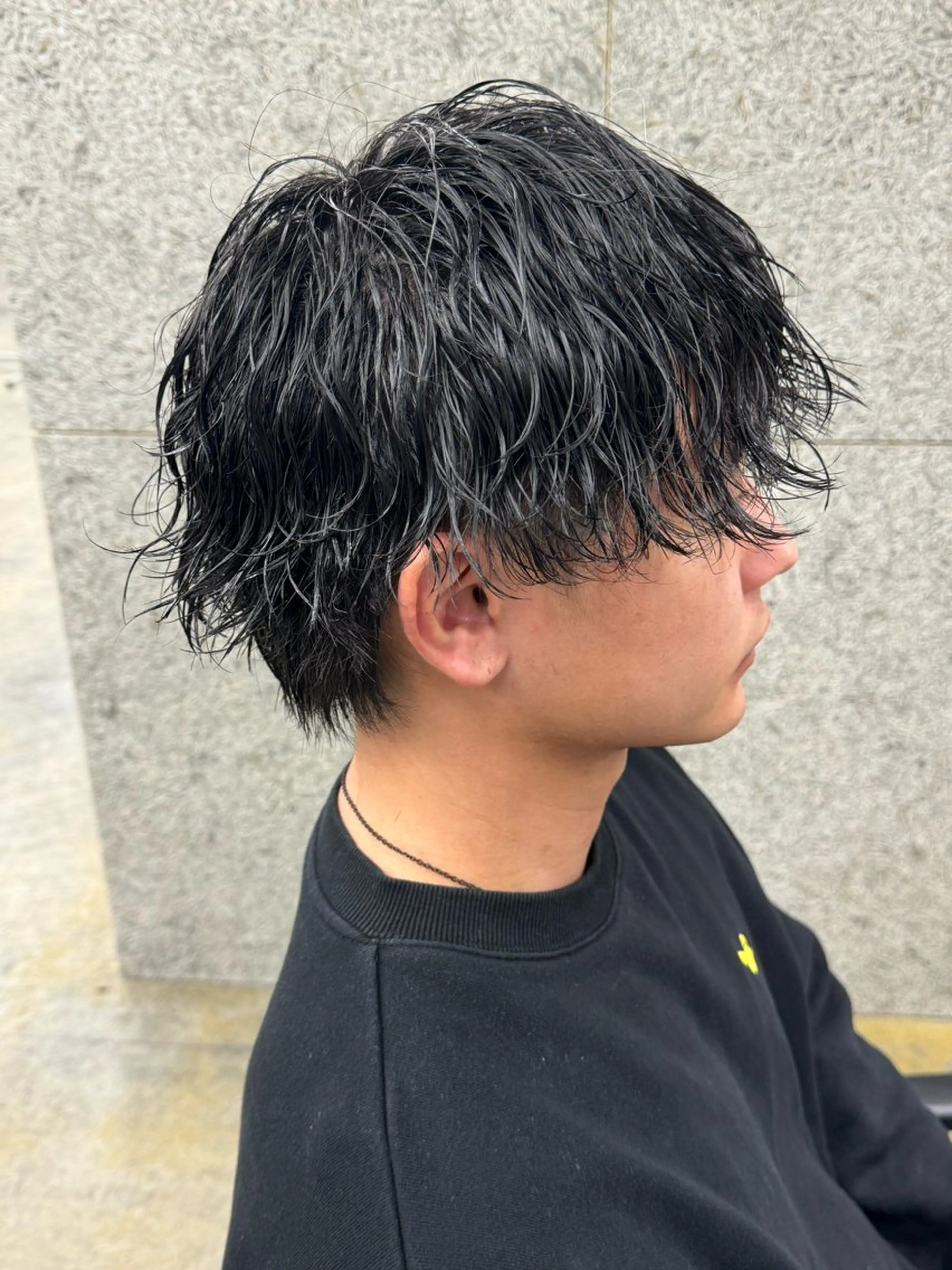 パーマ メンズ カット パーマ WERULE pivot cross店所属・髪質改善/岡崎 亮のヘアスタイル