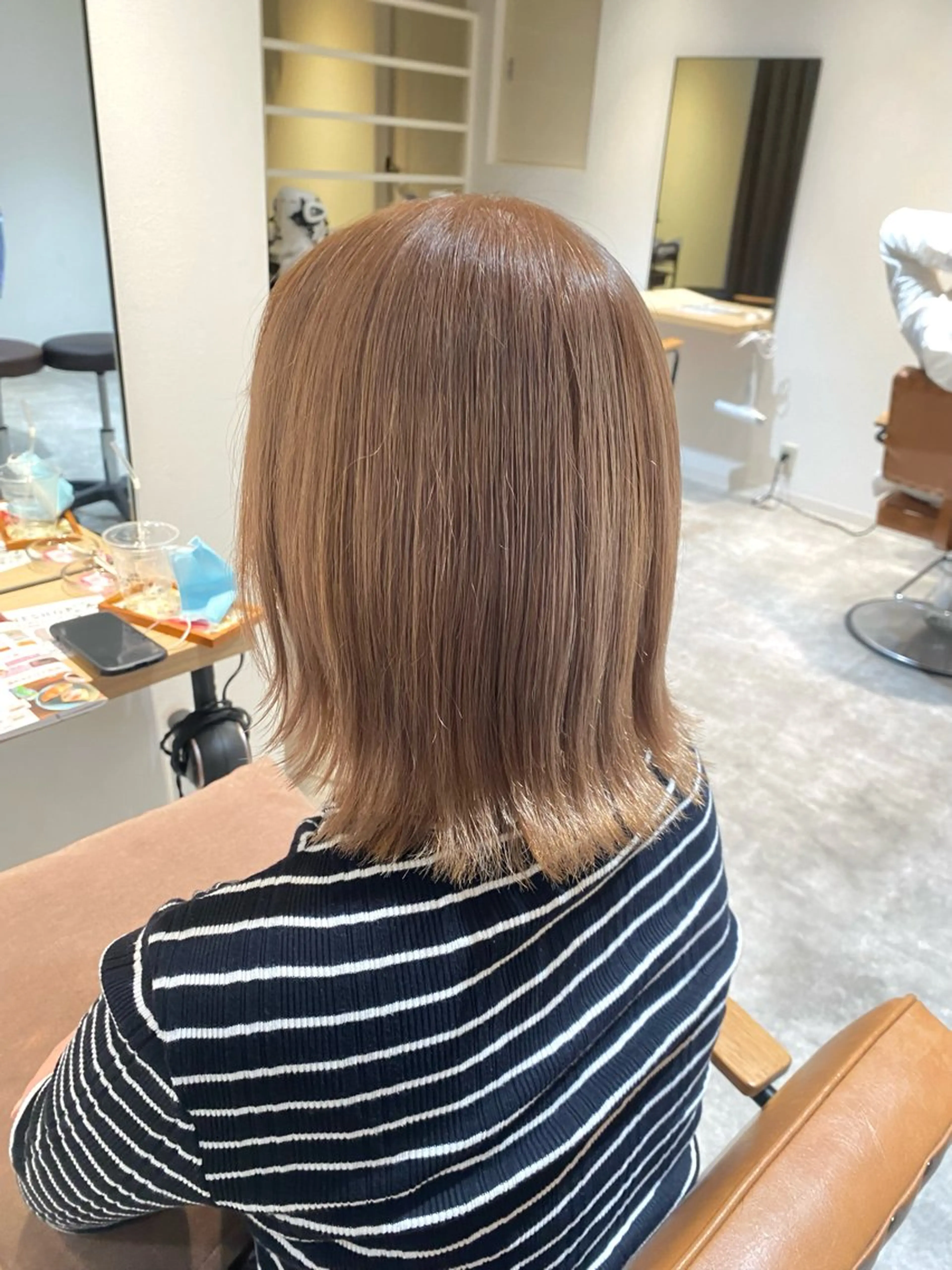 ミディアム カラー ブリーチ 髪質改善特化型美容師 🫧岡本璃来🫧のヘアスタイル