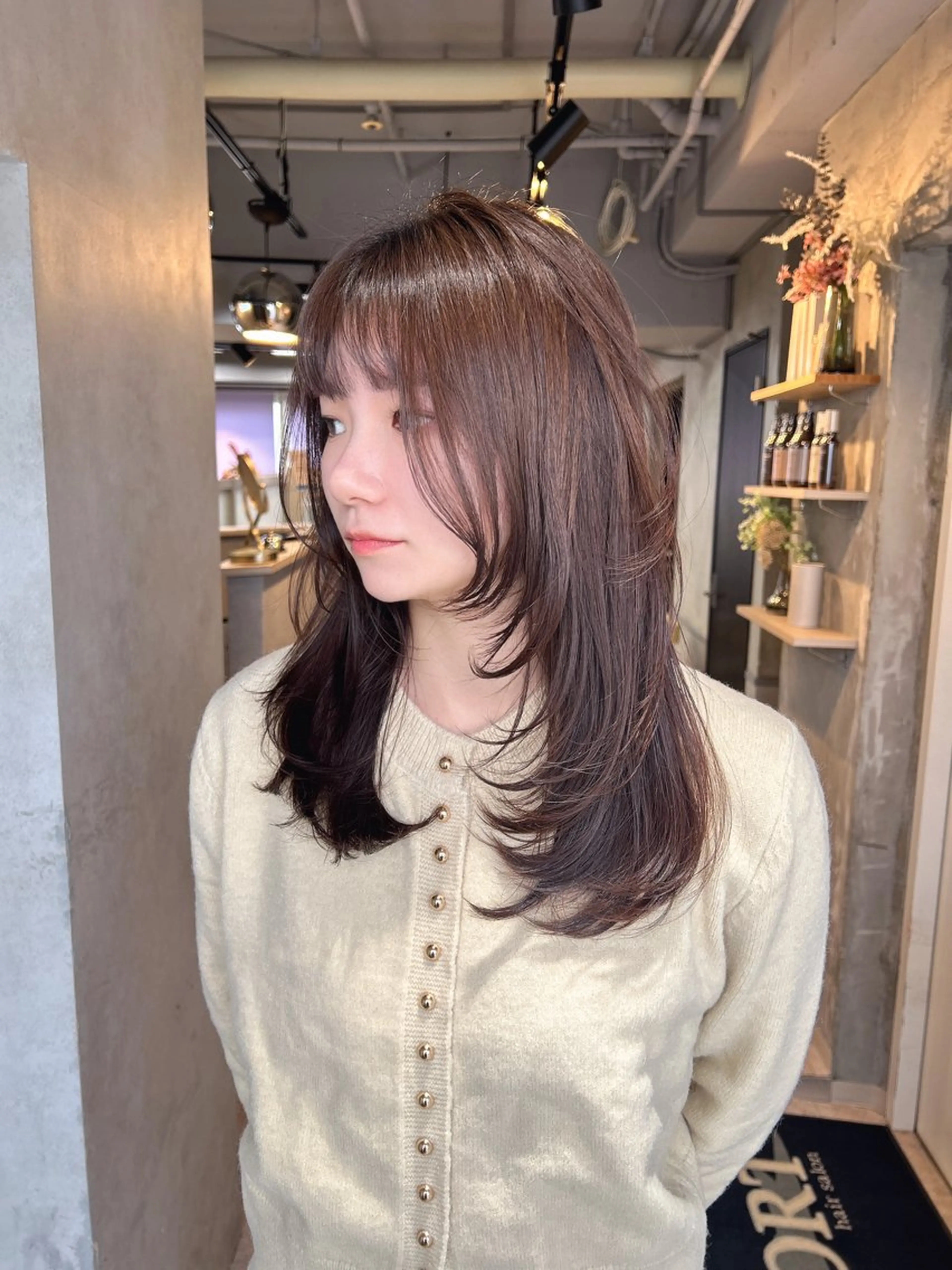 ロング カット トリートメント 心斎橋ヘアカラー 海外ﾚｲﾔｰ/マリナのヘアスタイル