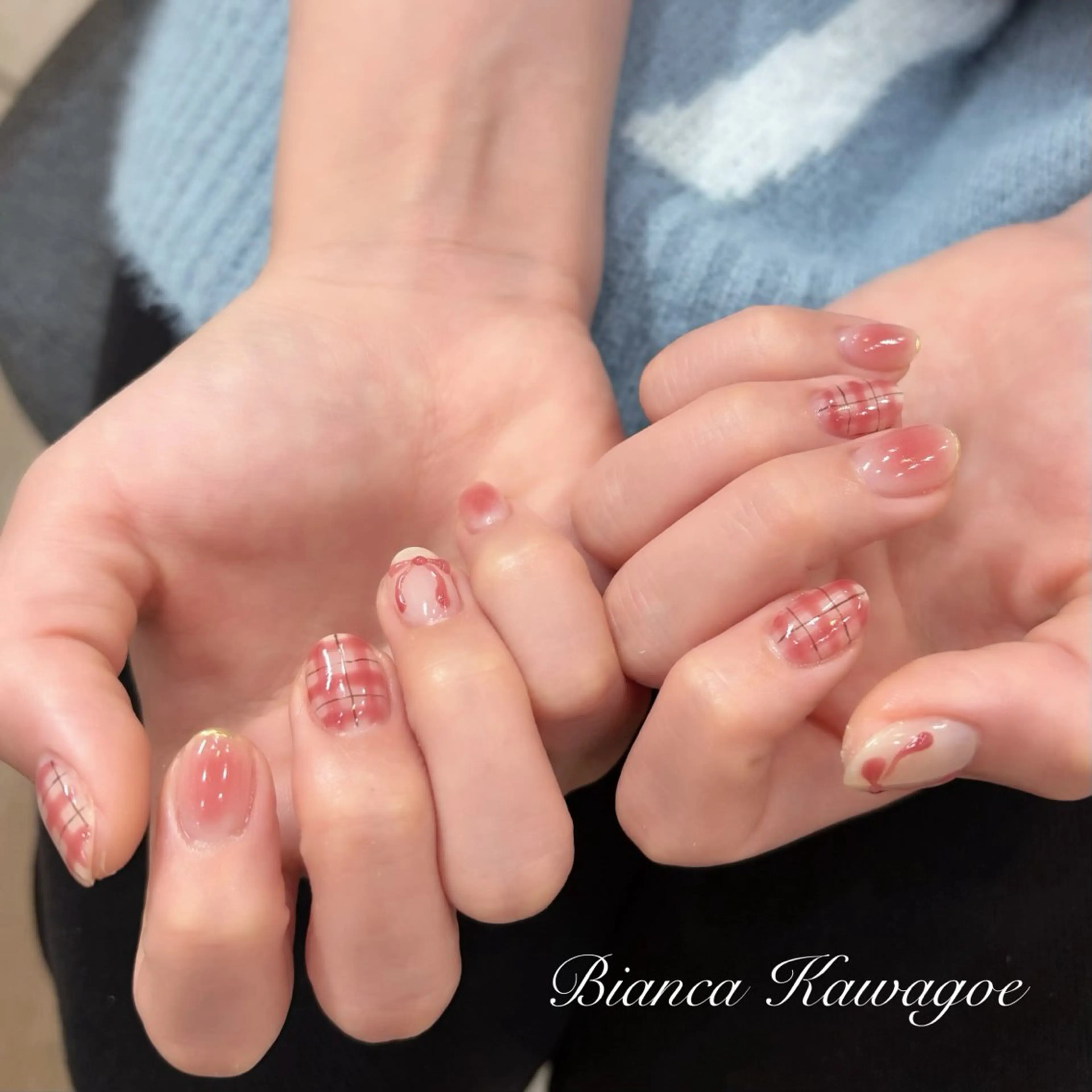 ネイル ハンドネイル Bianca川越 🍓Nakasoneのネイルデザイン