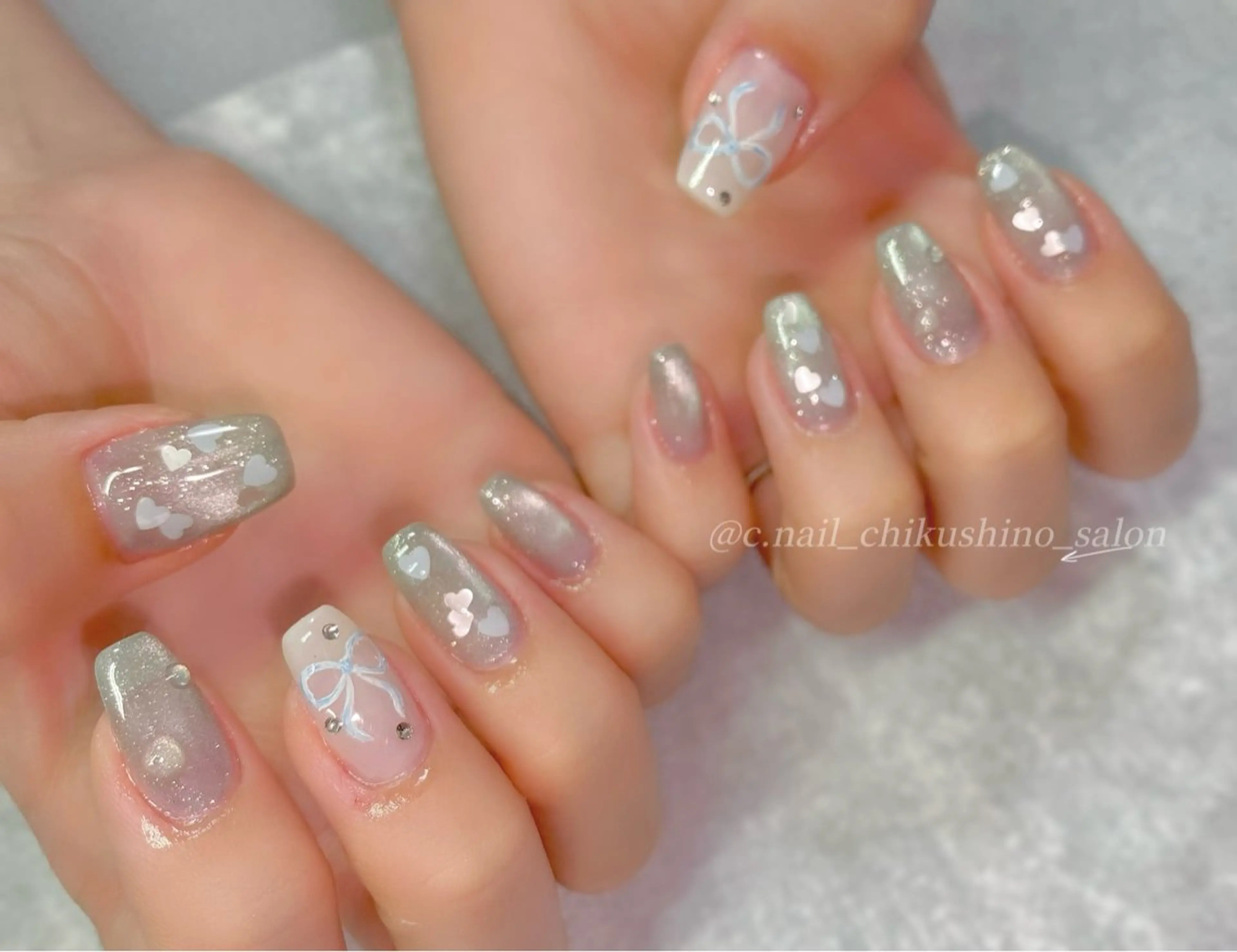 ネイル 持ち込み C.Nail &Eye筑紫駅のネイルデザイン