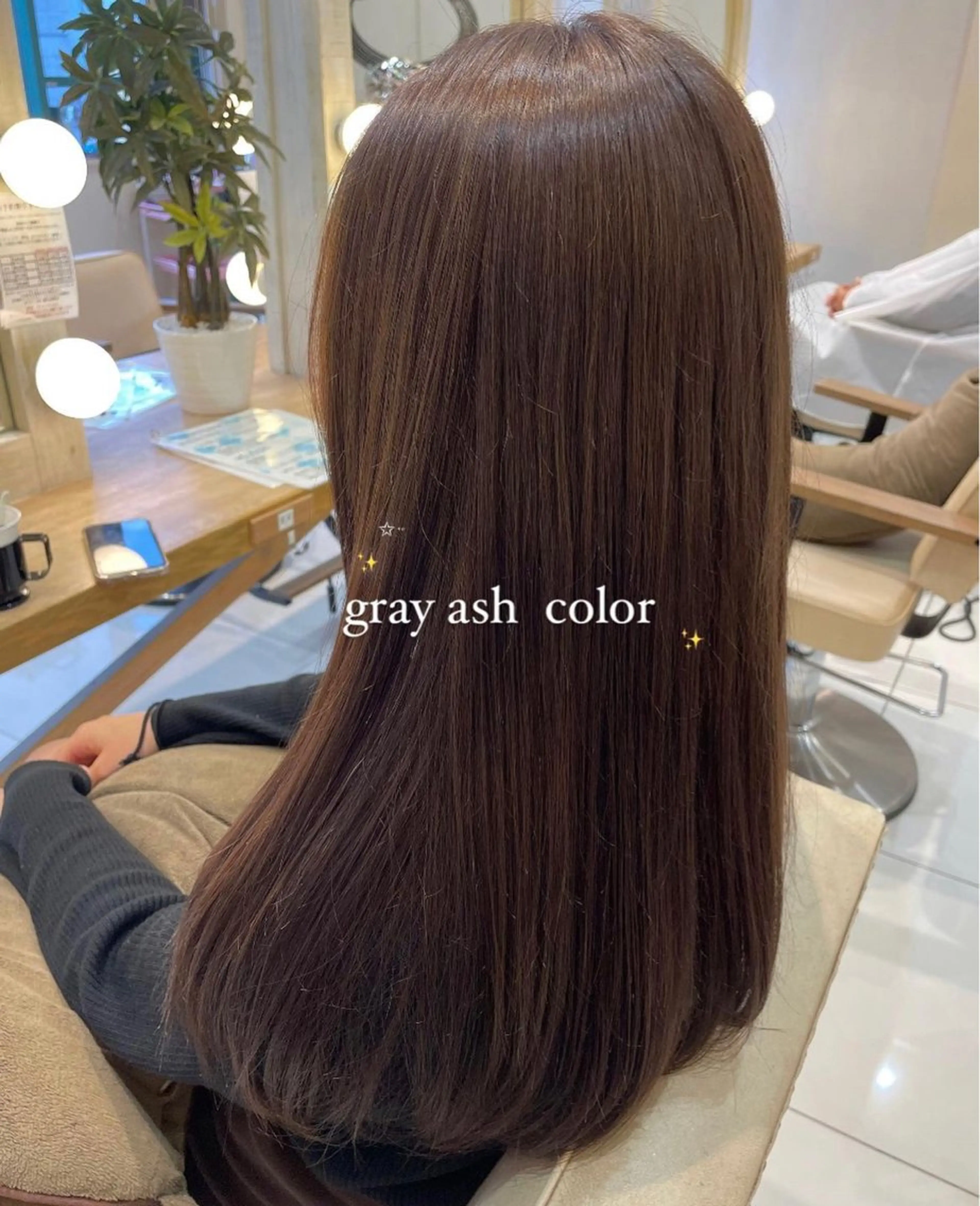 ロング カラー 暖色カラー/ブリーチ なしカラー/艶カラーのヘアスタイル