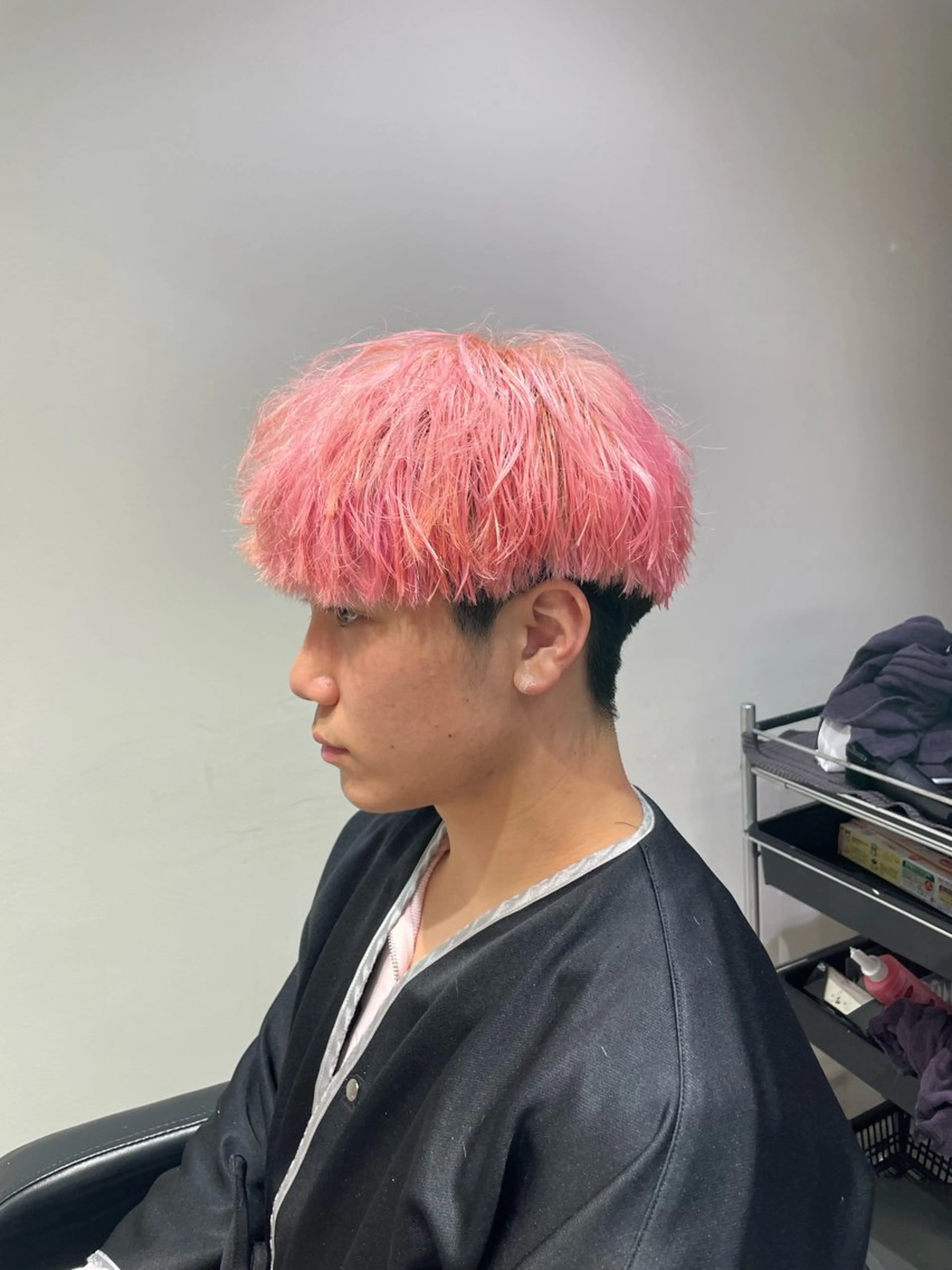 カラー メンズ メンズブリーチ メンズパーマ ブリーチ ROSSO Hair&SPA 春日部所属・関根 萌花のヘアスタイル