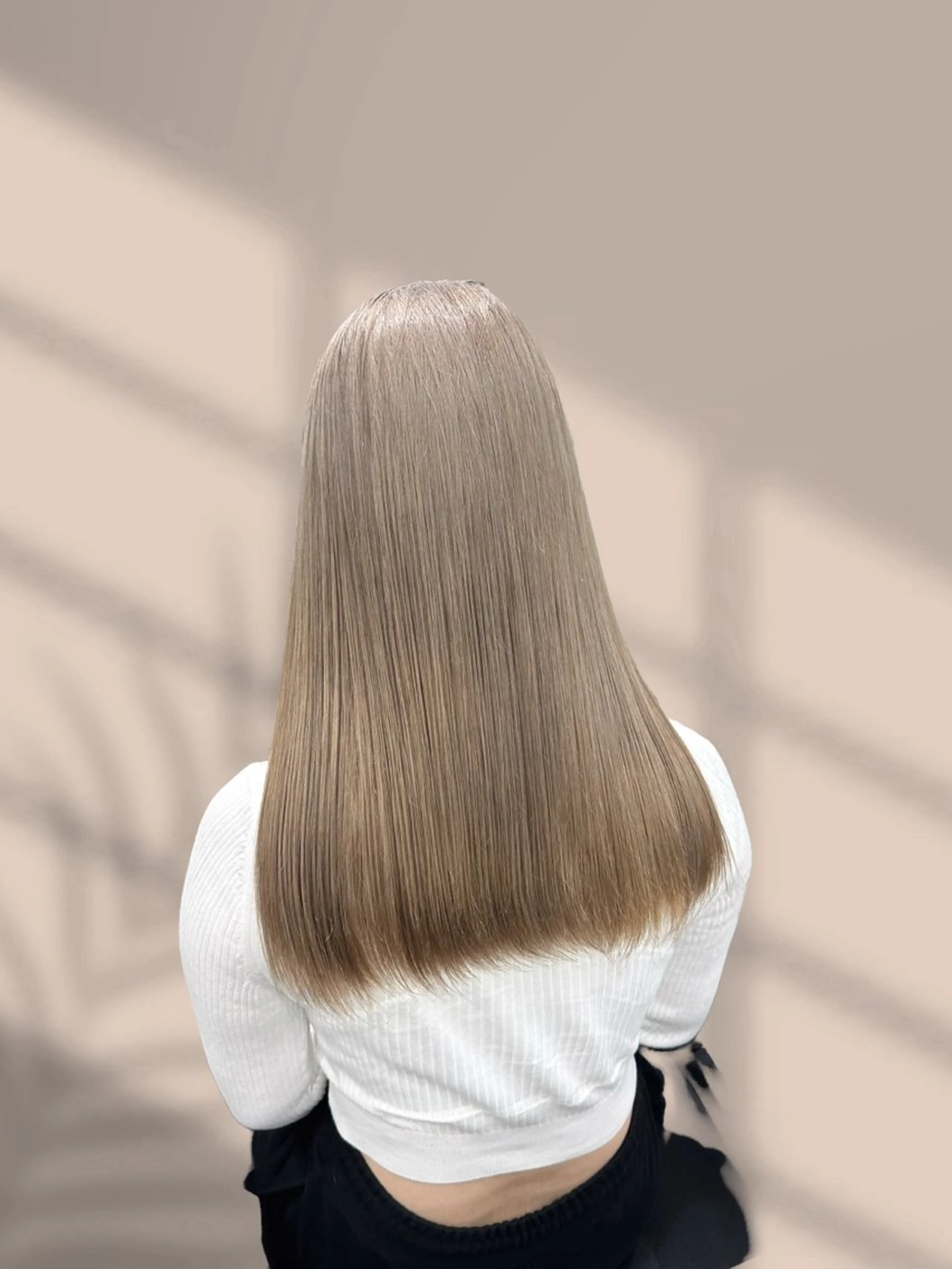 ロング カラー ヘアカラー トリートメント ヘアセット くすみミルクティー／ ブラウン🪡TOWAのヘアスタイル