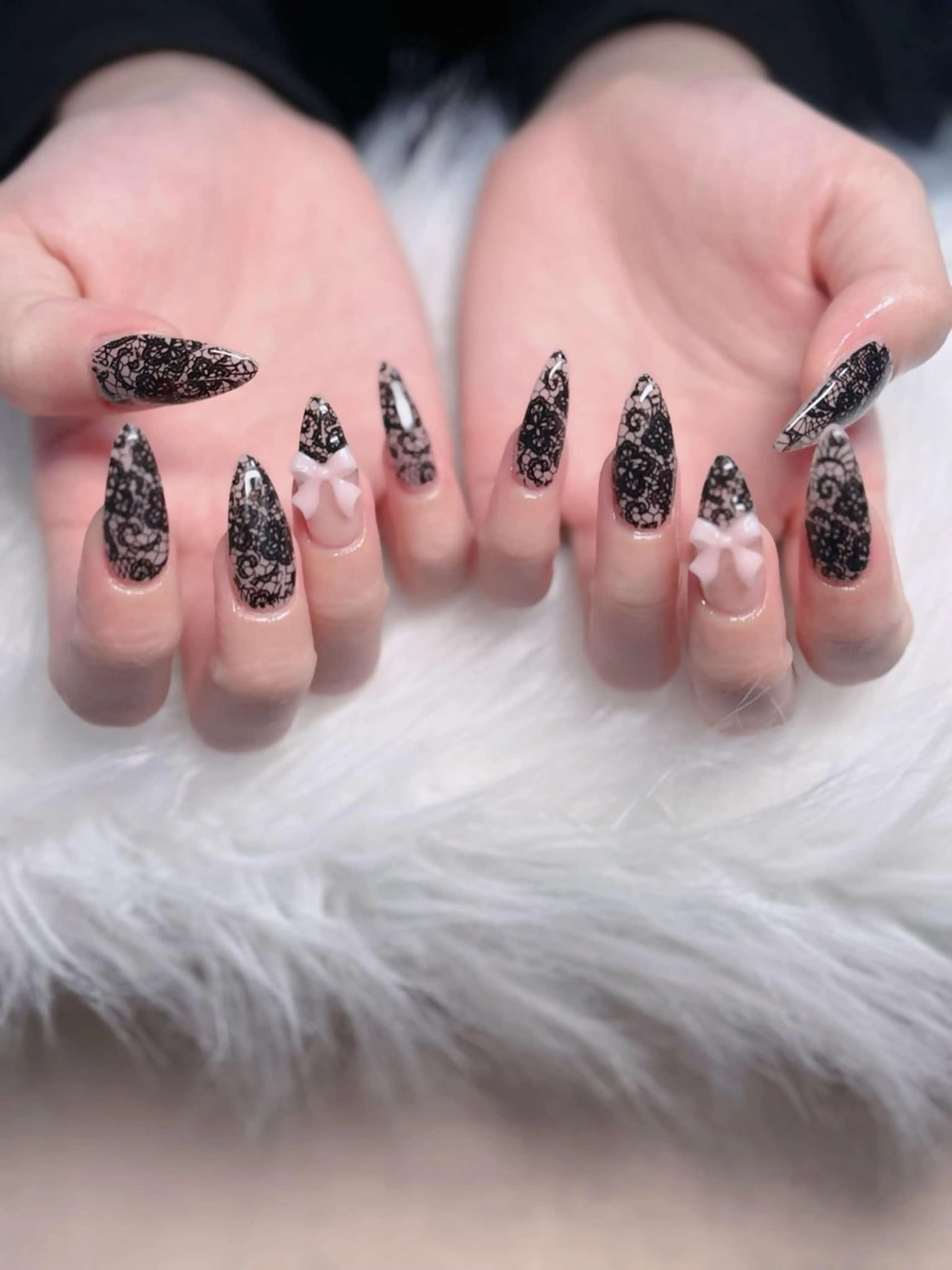 ネイル フレンチネイル ジェルネイル ハロウィン キラキラネイル 韓国ネイル ハンドネイル H.baby Nail Salonのネイルデザイン