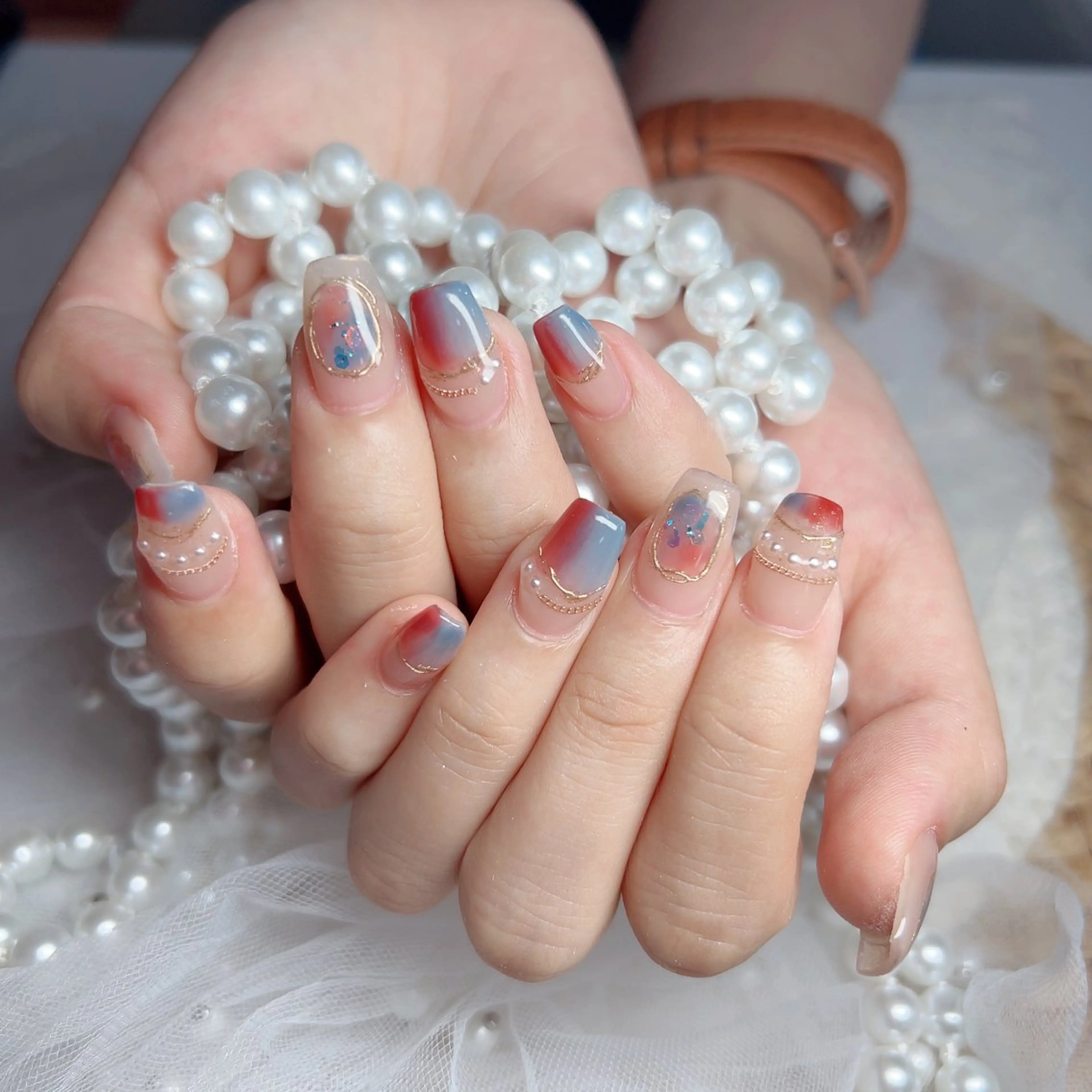 ネイル ハンドネイル M🌷nail 長さだし専門店のネイルデザイン