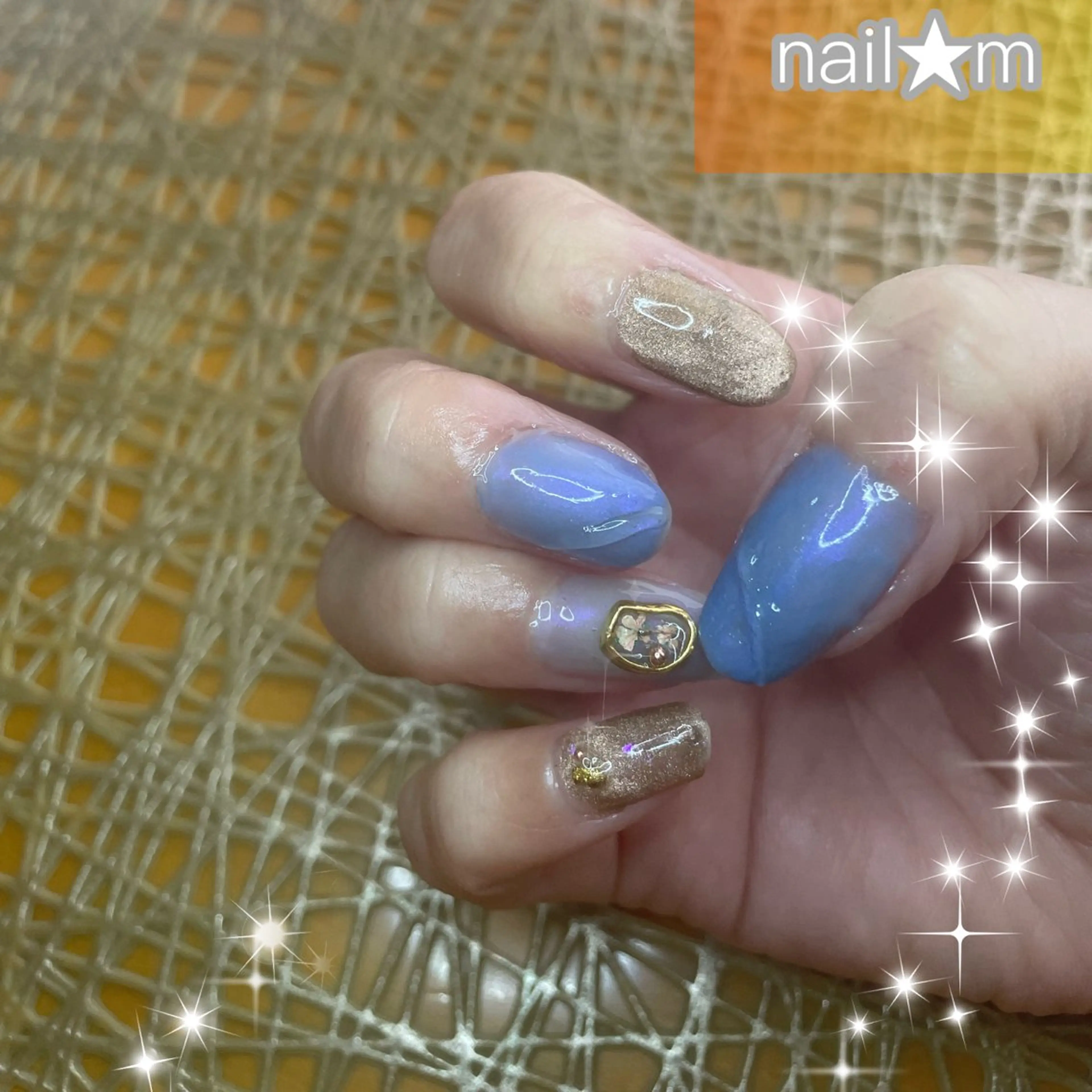 ネイル フラワーネイル ジェルネイル マグネットネイル 春ネイル NAIL★M 真紀のネイルデザイン