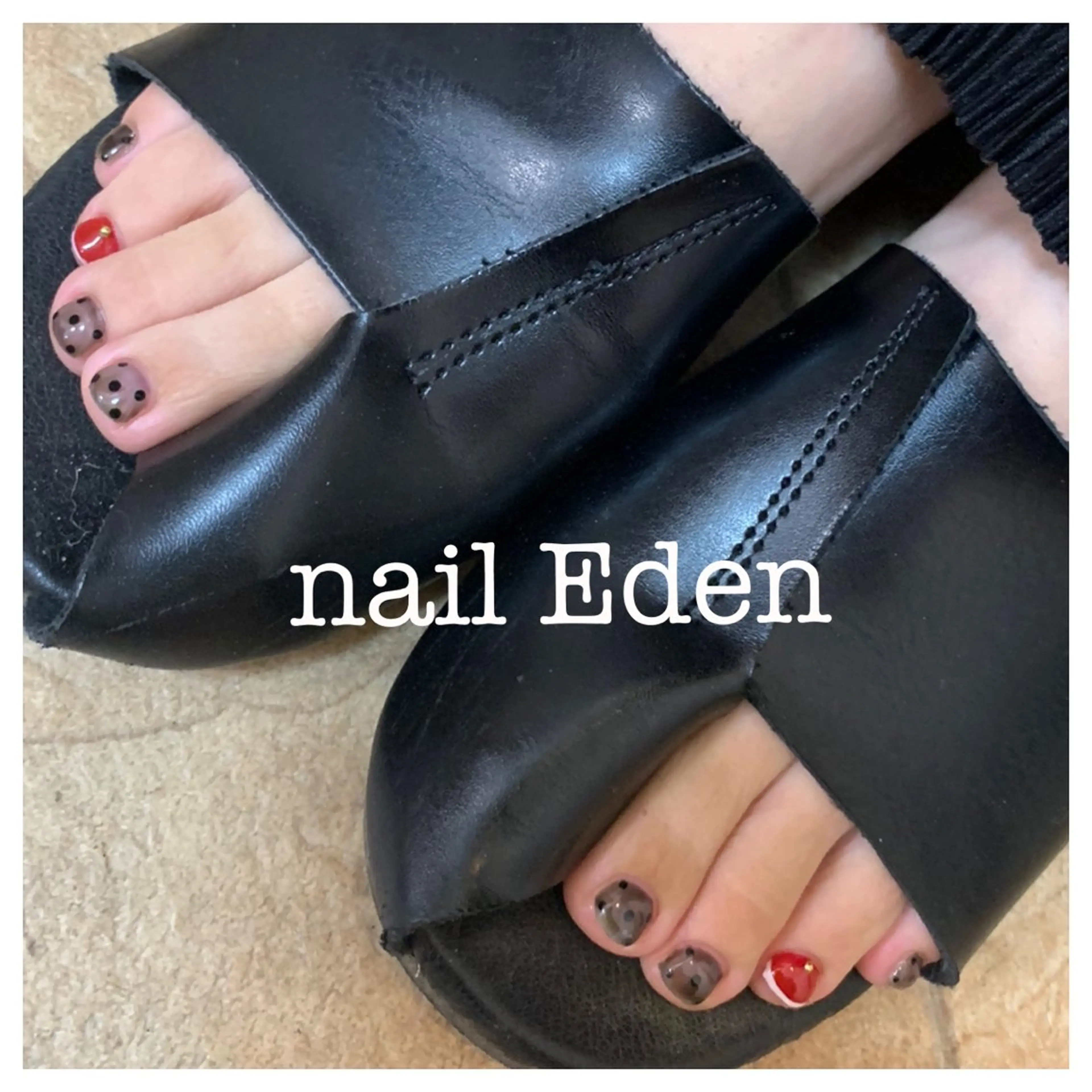 ネイル 持ち込み フットネイル Eden　private nail saron所属・Eden ♾️のネイルデザイン