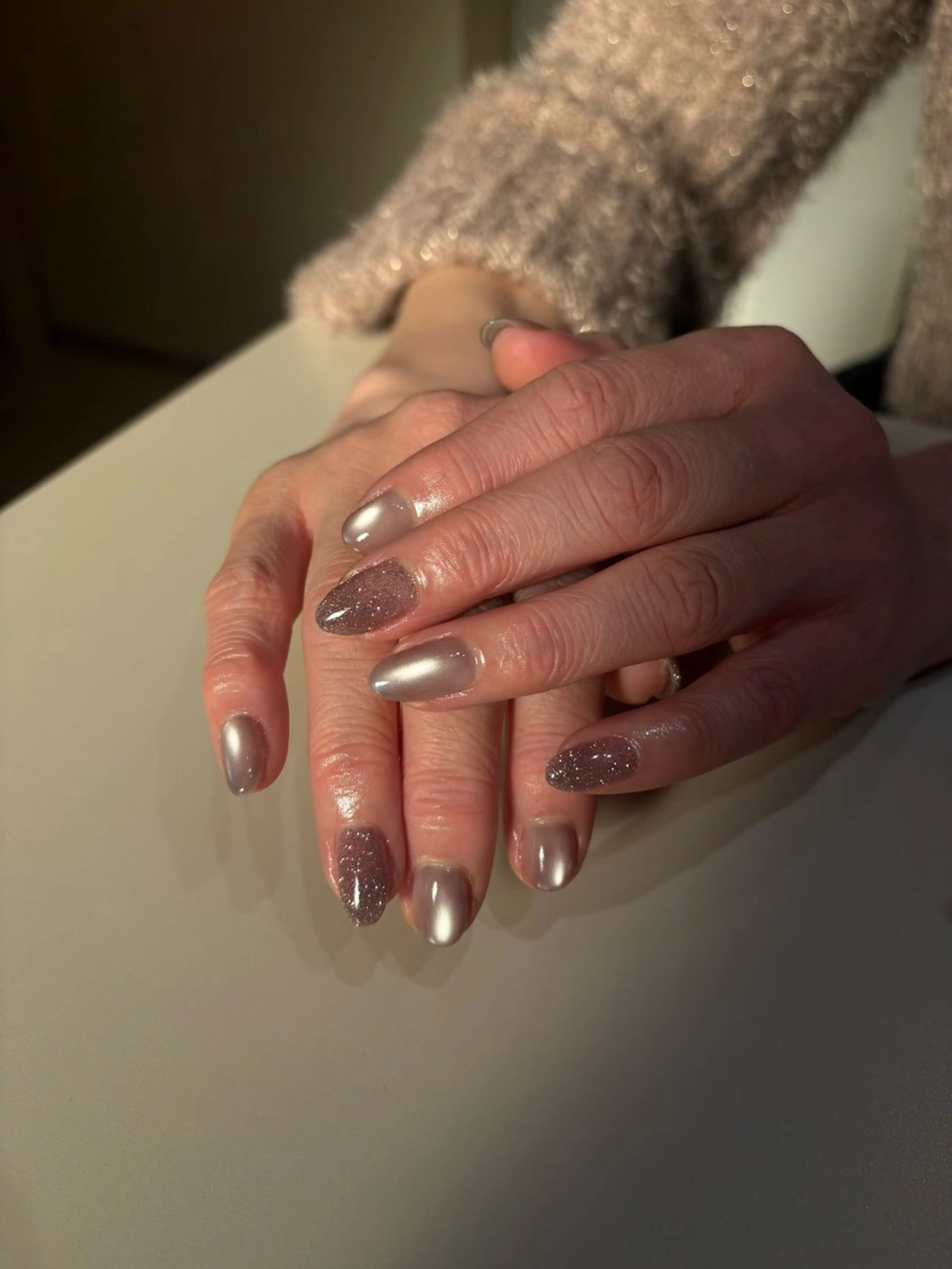 ネイル フラッシュネイル マグネットネイル ワンカラーネイル LaShade Nail Studio Omotesando ラシェード ネイルスタジオ 表参道所属・馬塲 美月のネイルデザイン