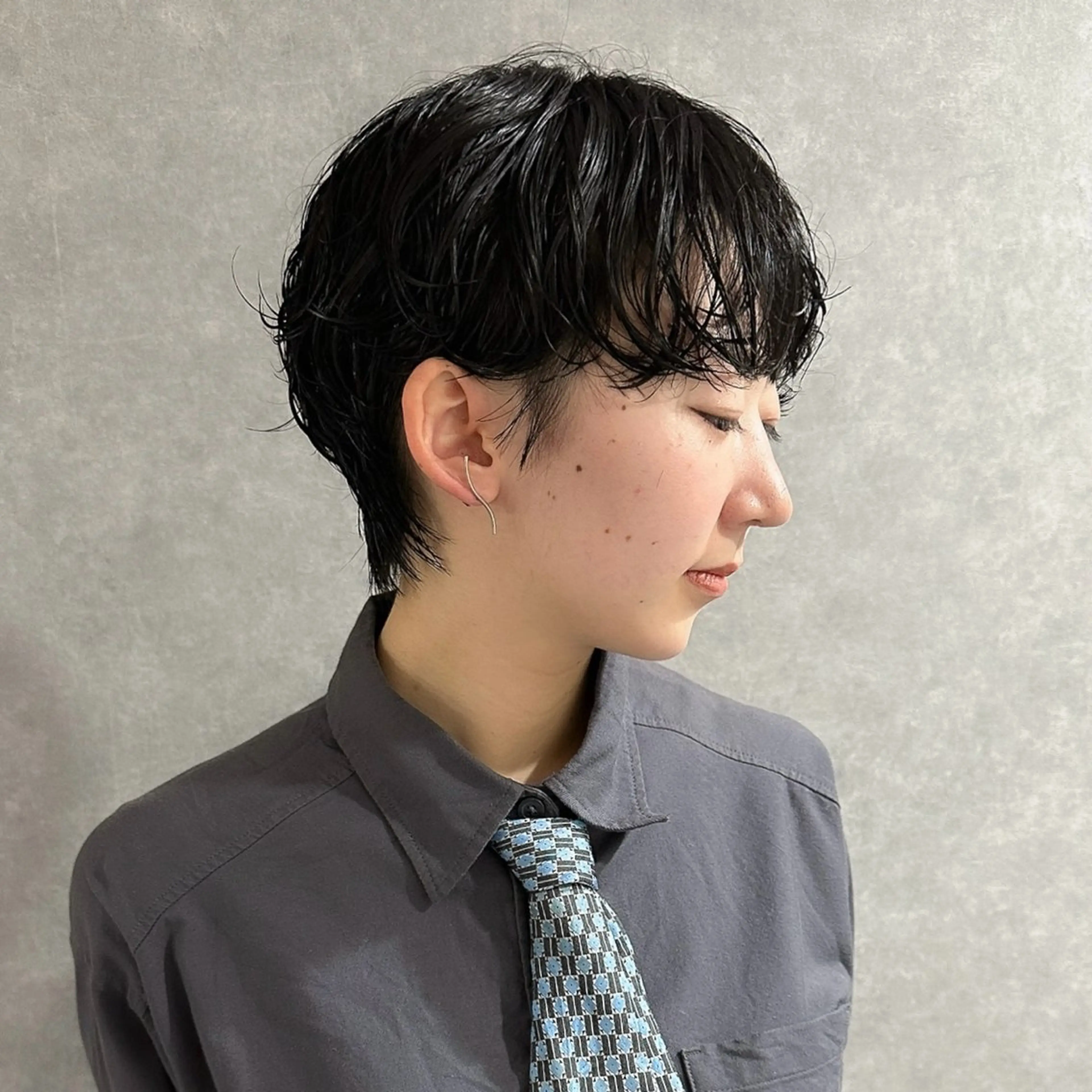 ショート パーマ くせ毛 ショートヘア カット パーマ ショートオタク ❣️Genkiのヘアスタイル