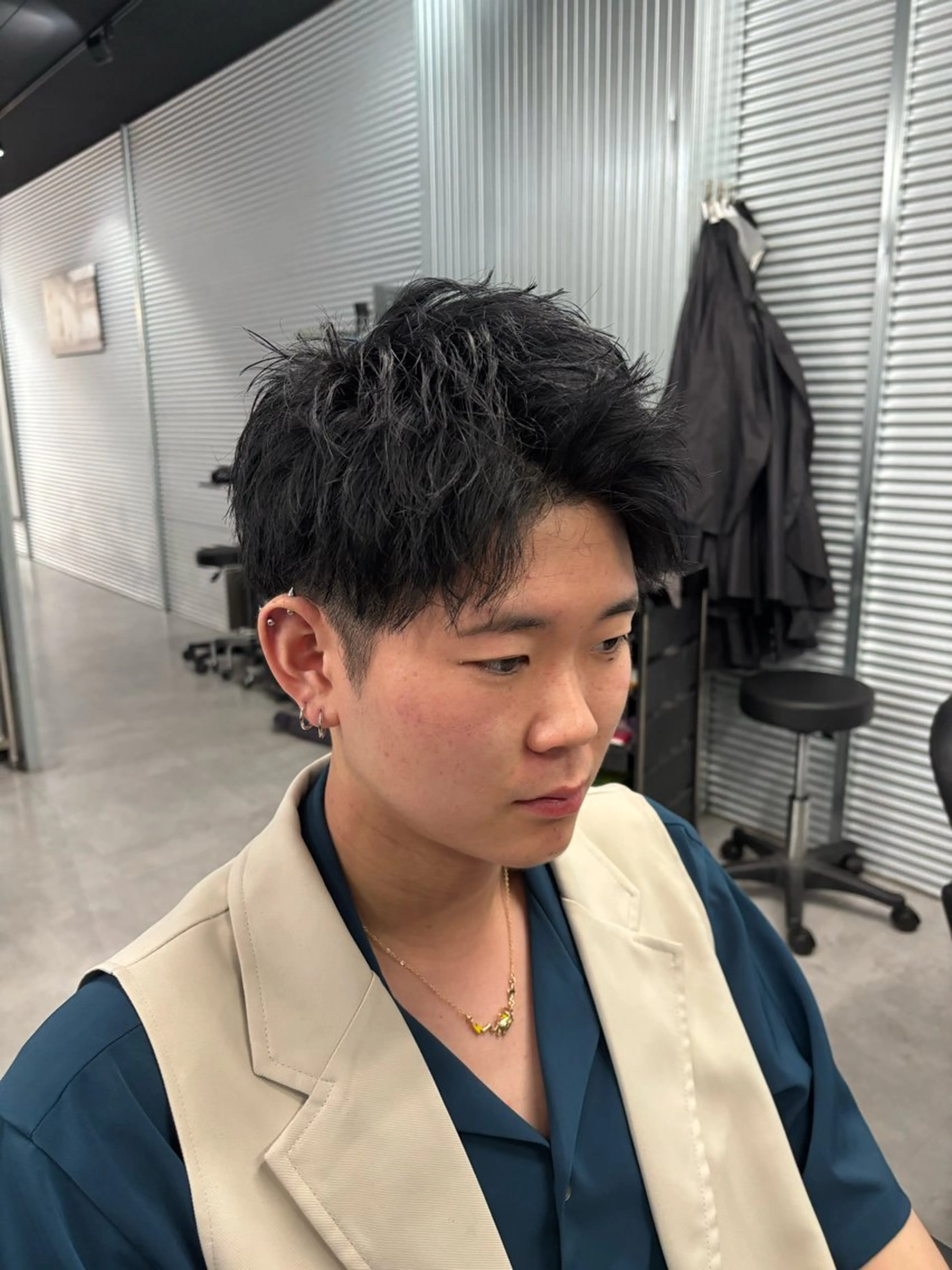 ショート メンズ メンズショート ショートヘア カット 波巻き/ツイスパ/ 短髪/鈴木俊也のヘアスタイル