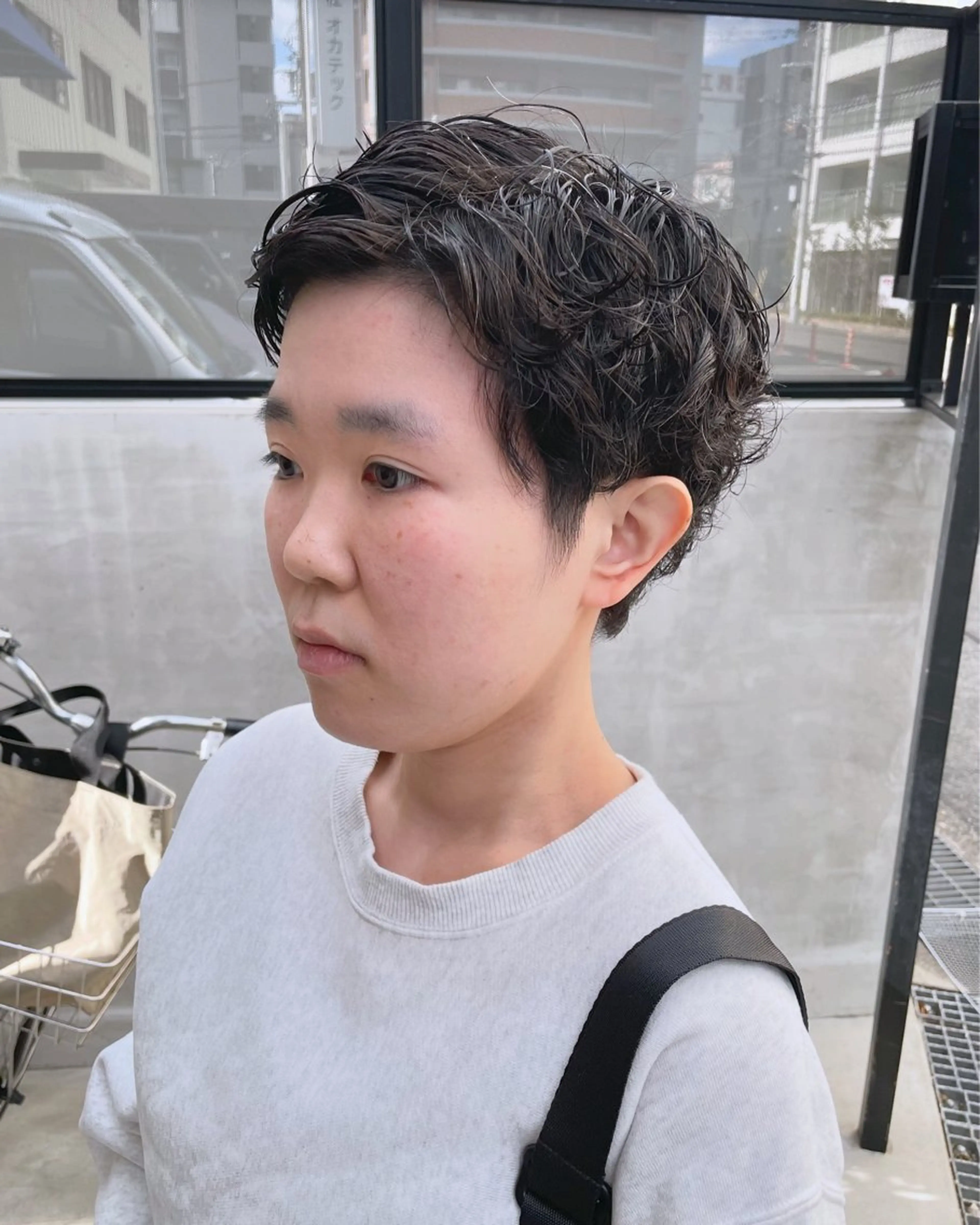 ショート パーマ カット パーマ すみとも るなのヘアスタイル