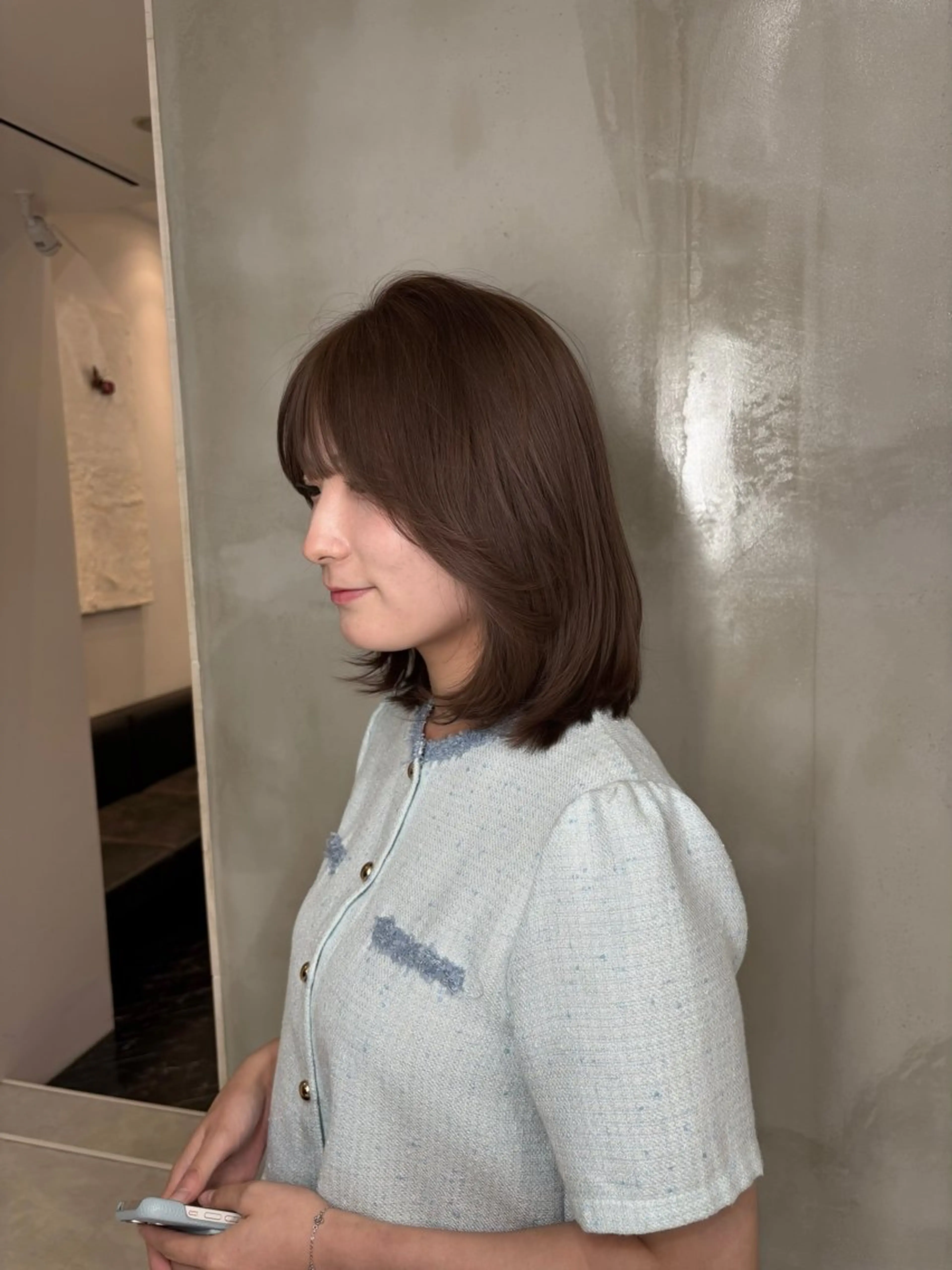 ミディアム カラー 韓国×ワンホン 艶カラー/ハヅキ🎀のヘアスタイル