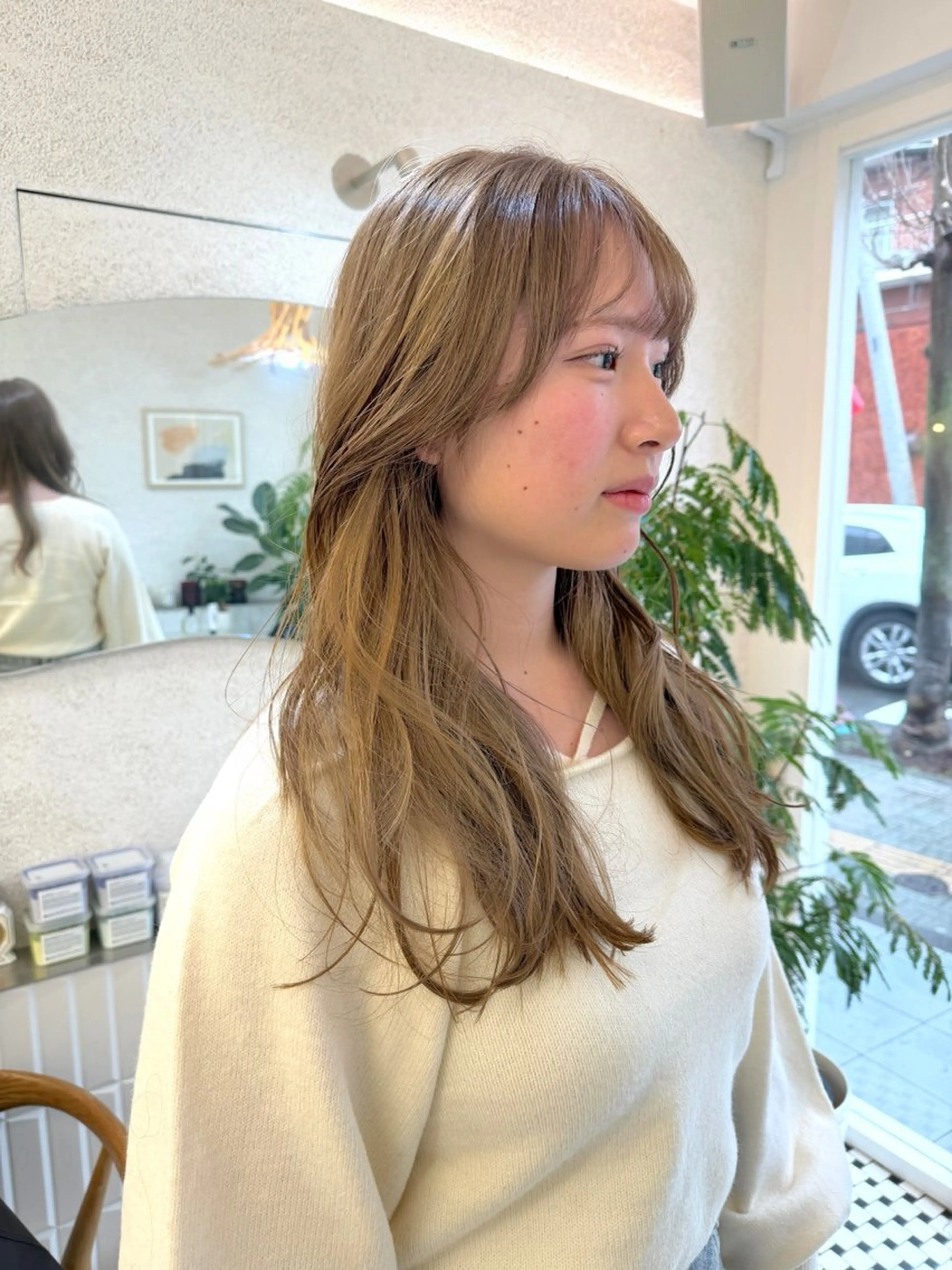 ミディアム カラー ベージュカラー カット ヘアカラー トリートメント ralme/sol 髙橋一哉のヘアスタイル