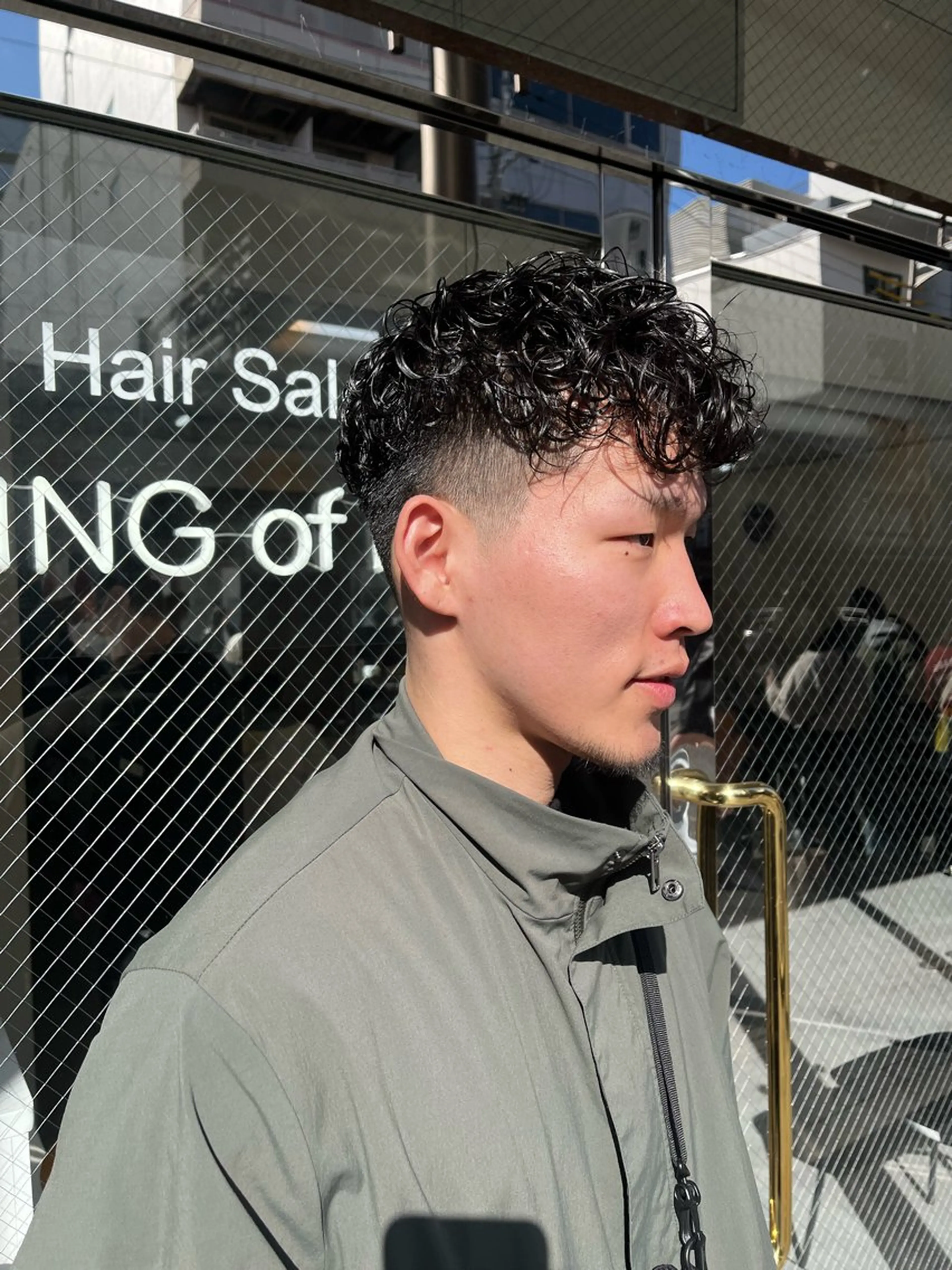 ショート パーマ メンズ スペインカール 京都駅メンズカット/ パーマ/Keigoのヘアスタイル