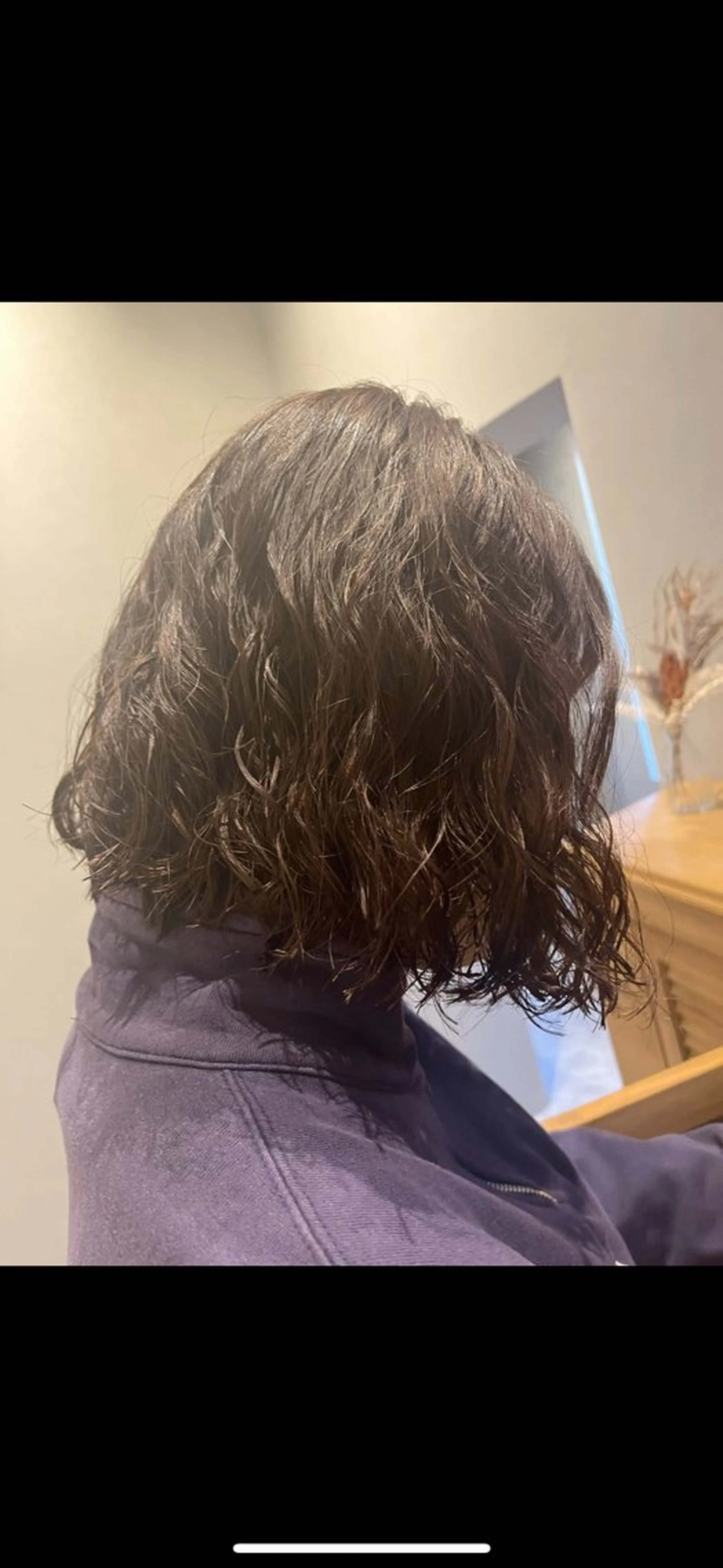 ミディアム パーマ ミディアムパーマ ボブ e i🪼のヘアスタイル