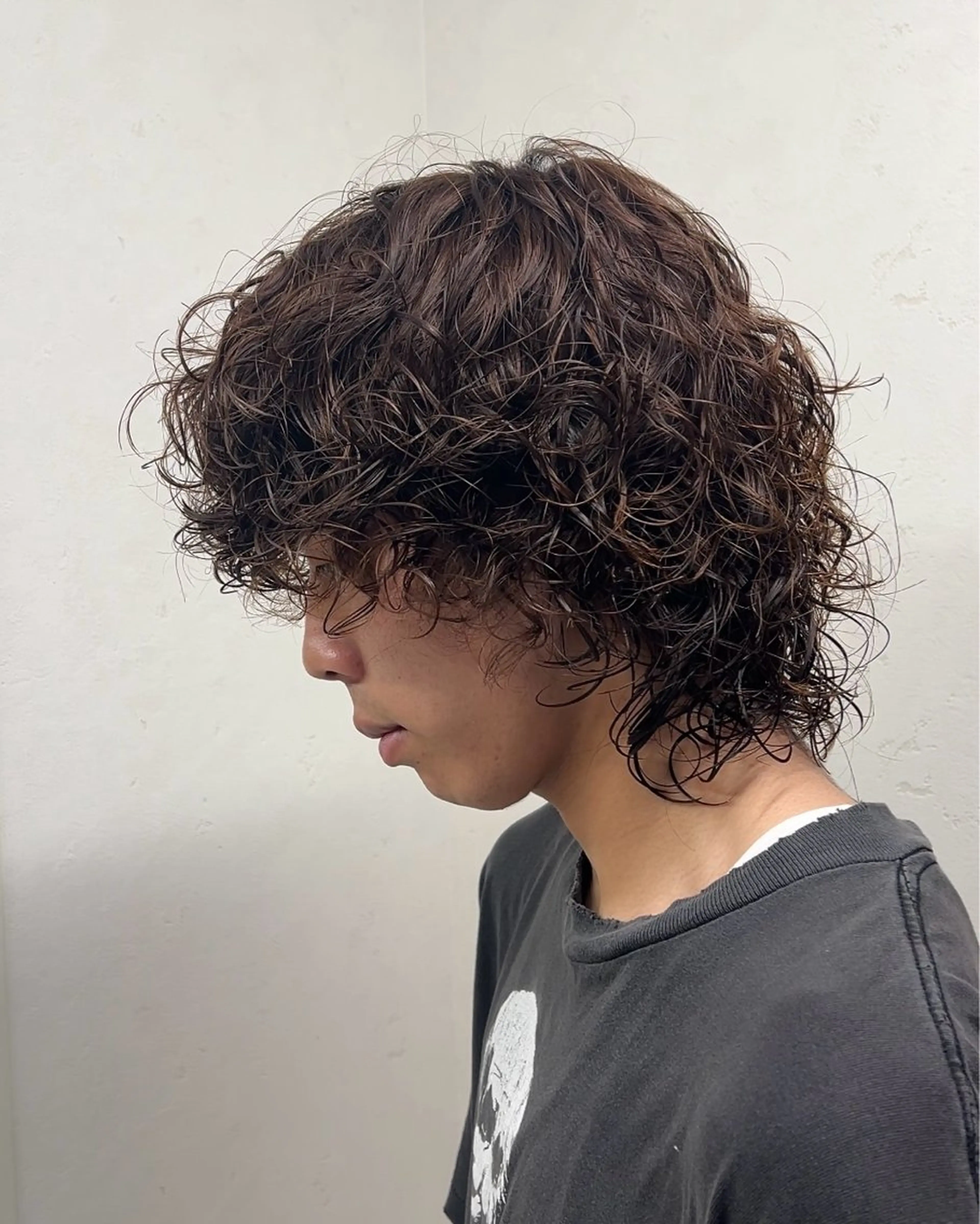 パーマ メンズ メンズパーマ カット パーマ 透明感カラー/ ダブルカラー /ソラのヘアスタイル