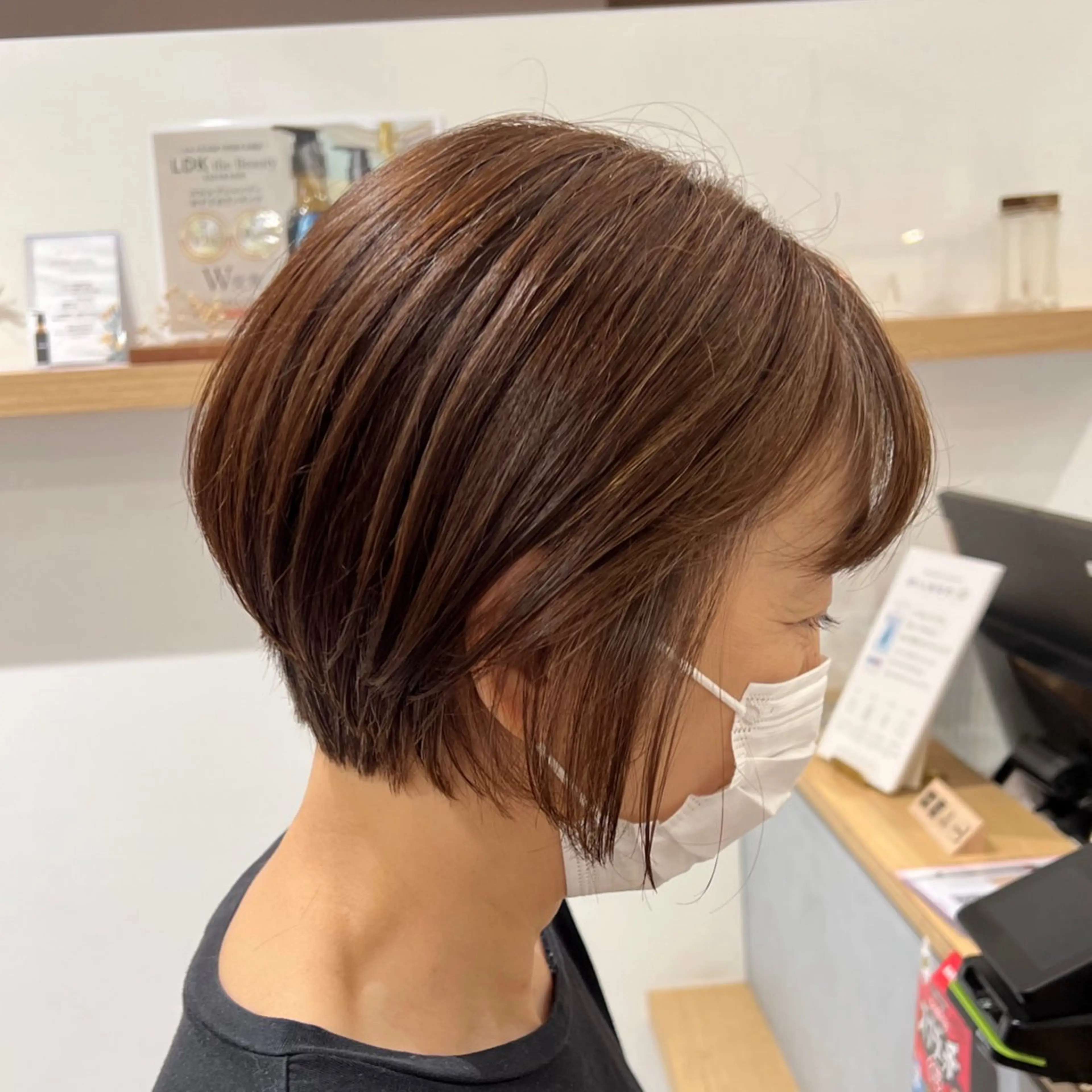 ショート ショートボブ ボブ ショートヘア こだわりカラー🕊️ 坪井美南🌼のマツエク・マツパデザイン