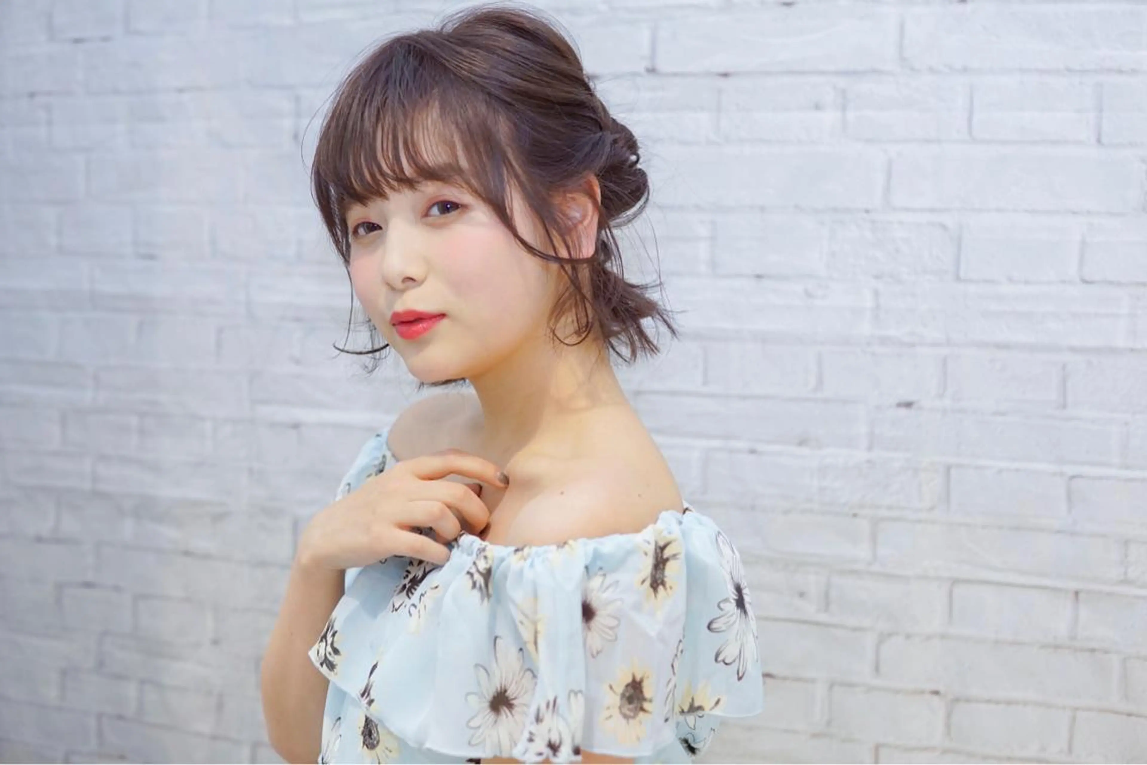 ショート カラー ヘアアレンジ 髪質改善、エクステ 山口卓哉のヘアスタイル