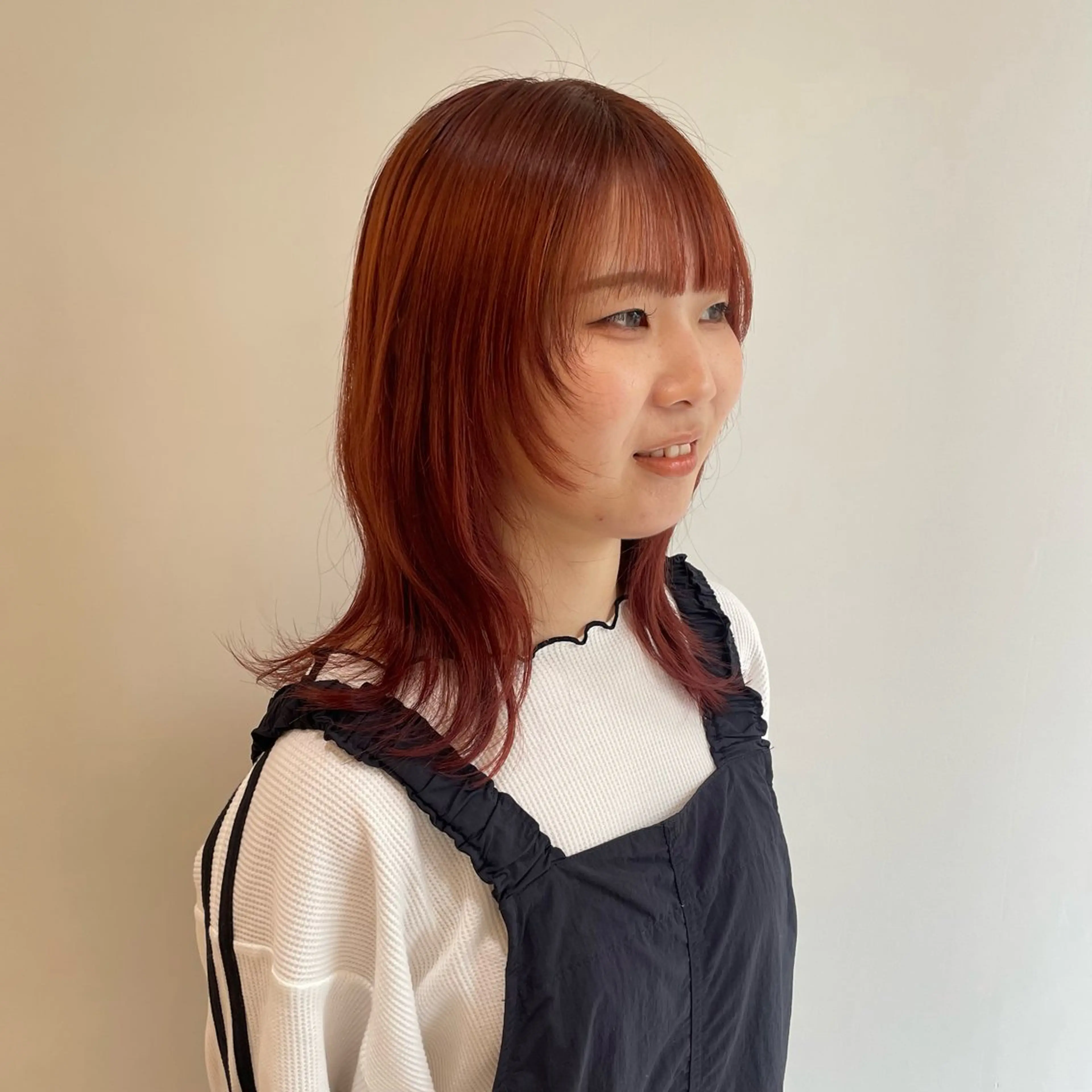 セミロング カラー 田口 花葉のヘアスタイル