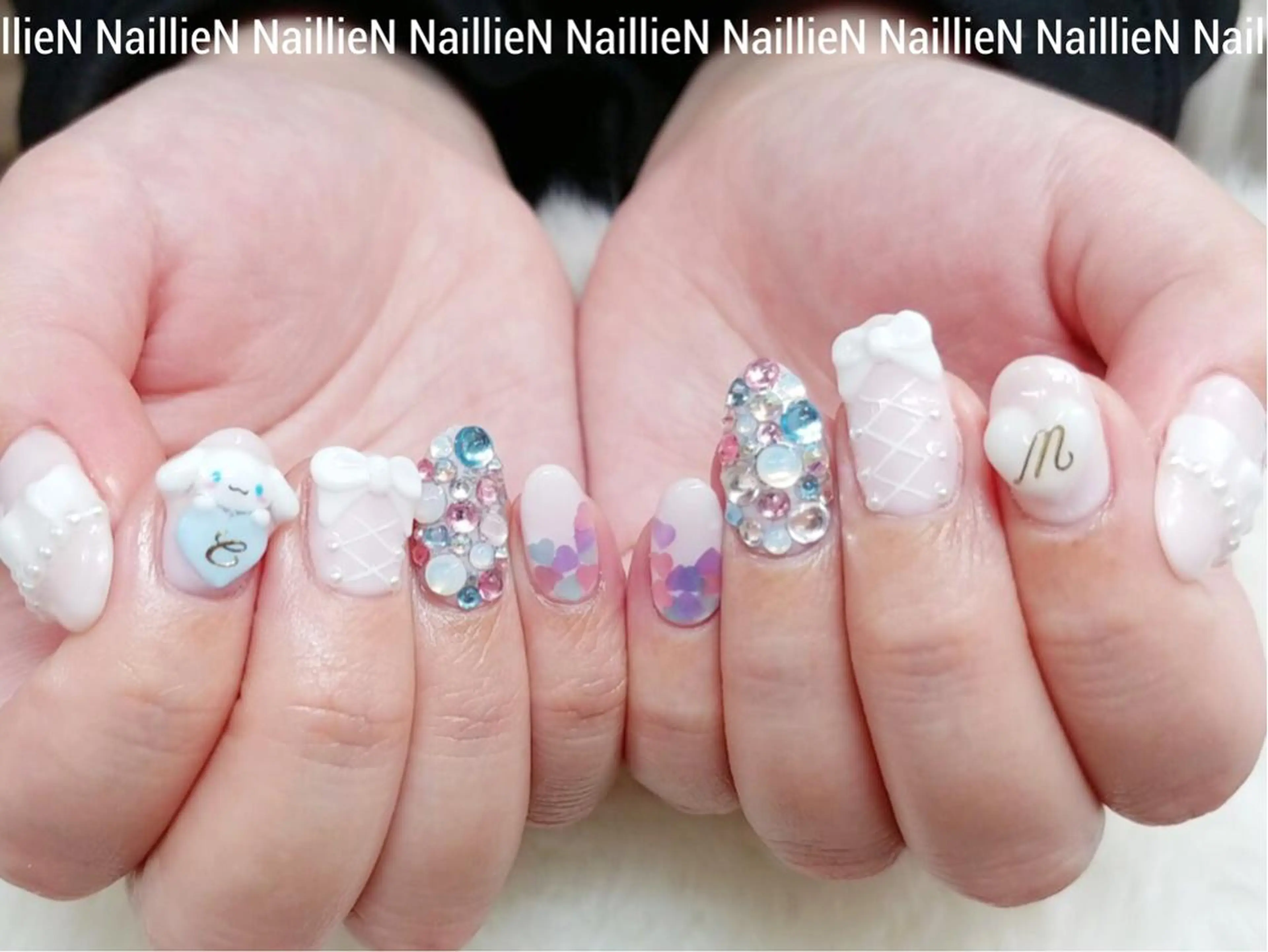 ネイル リボン ハンドネイル Nail lieNのネイルデザイン