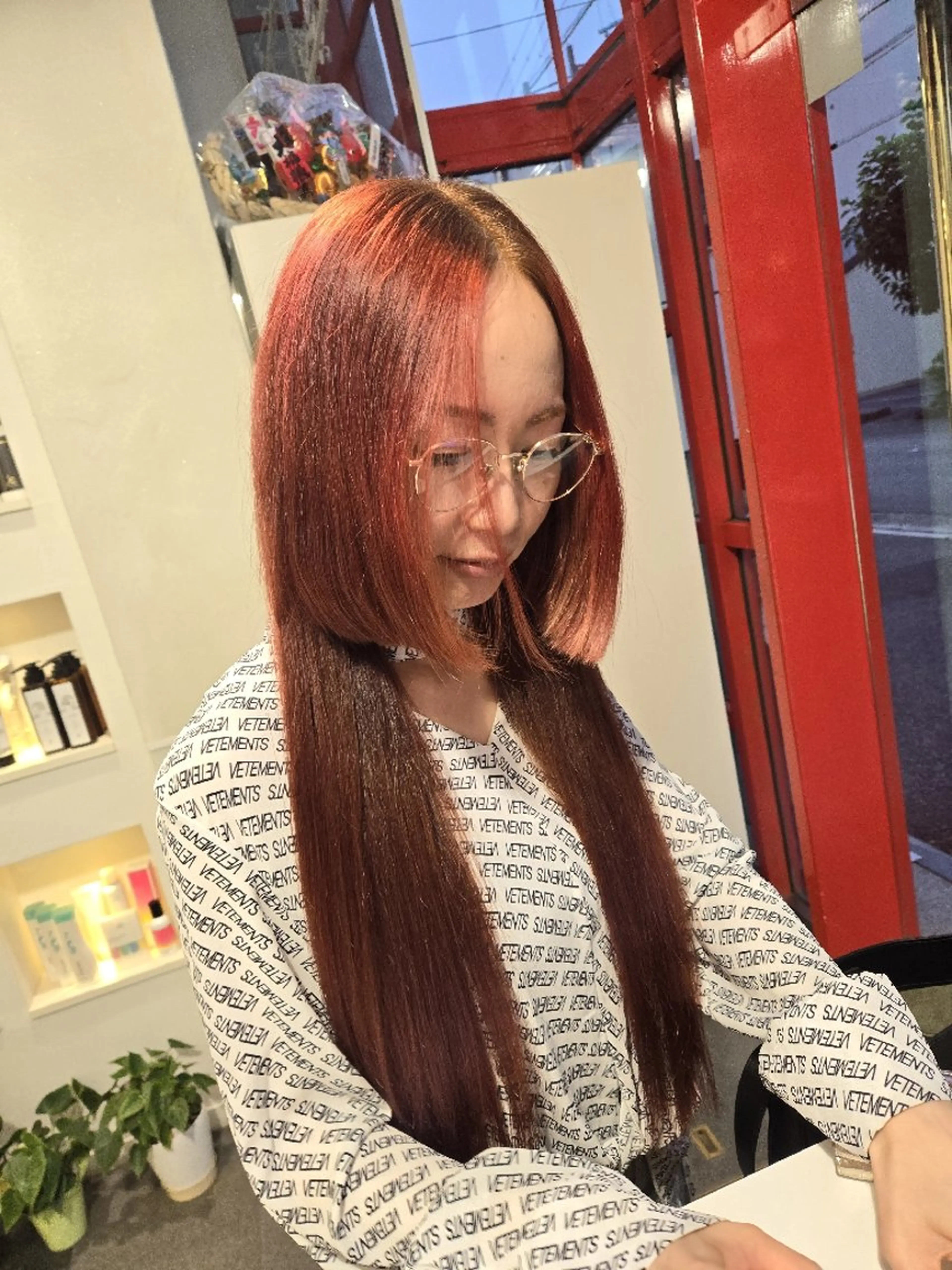 ロング カラー カット ヘアカラー トリートメント 遠藤 史秋のヘアスタイル