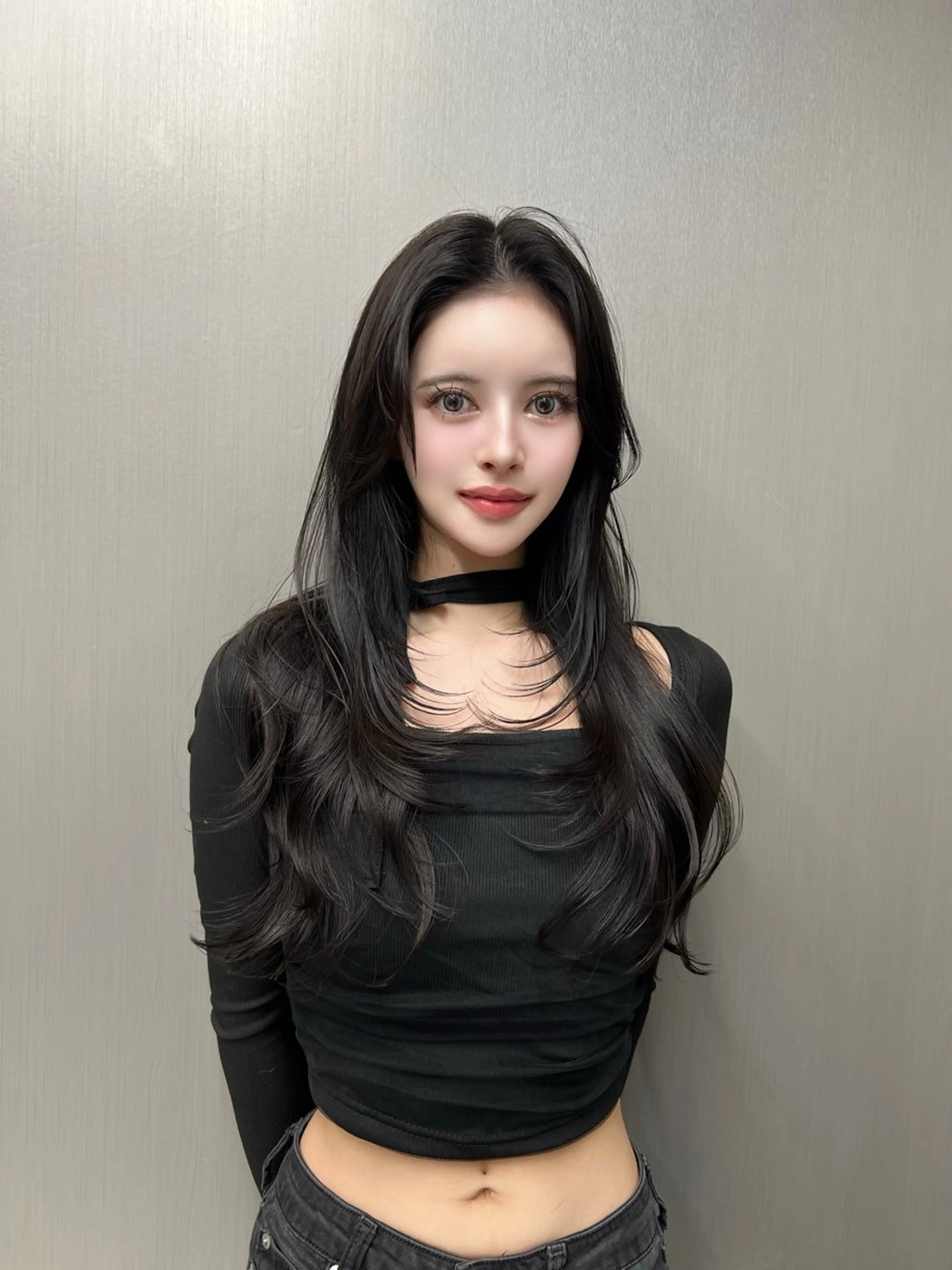 ロング カラー カット ヘアカラー トリートメント みつゆ 表参道/原宿のヘアスタイル