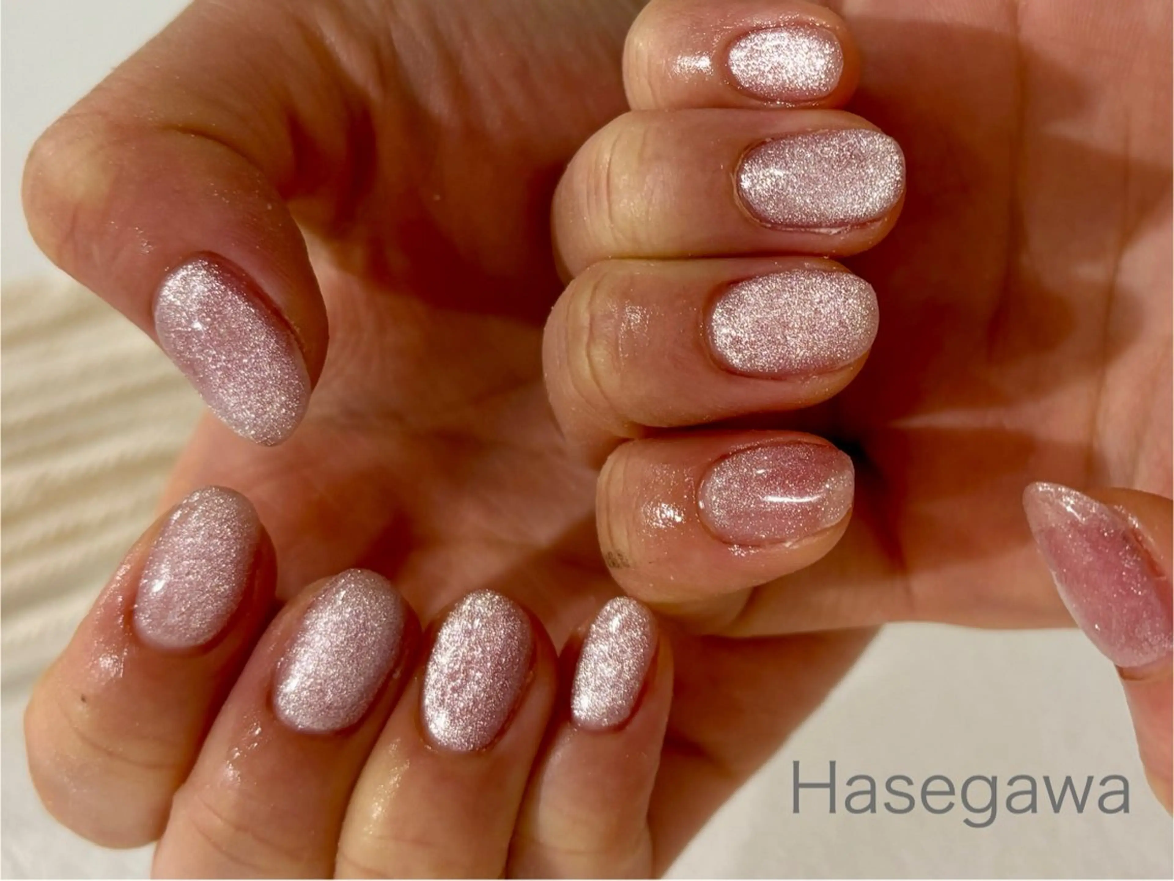 ネイル 桜ネイル マグネットネイル ハンドネイル DROP所属・DROP 長谷川のネイルデザイン