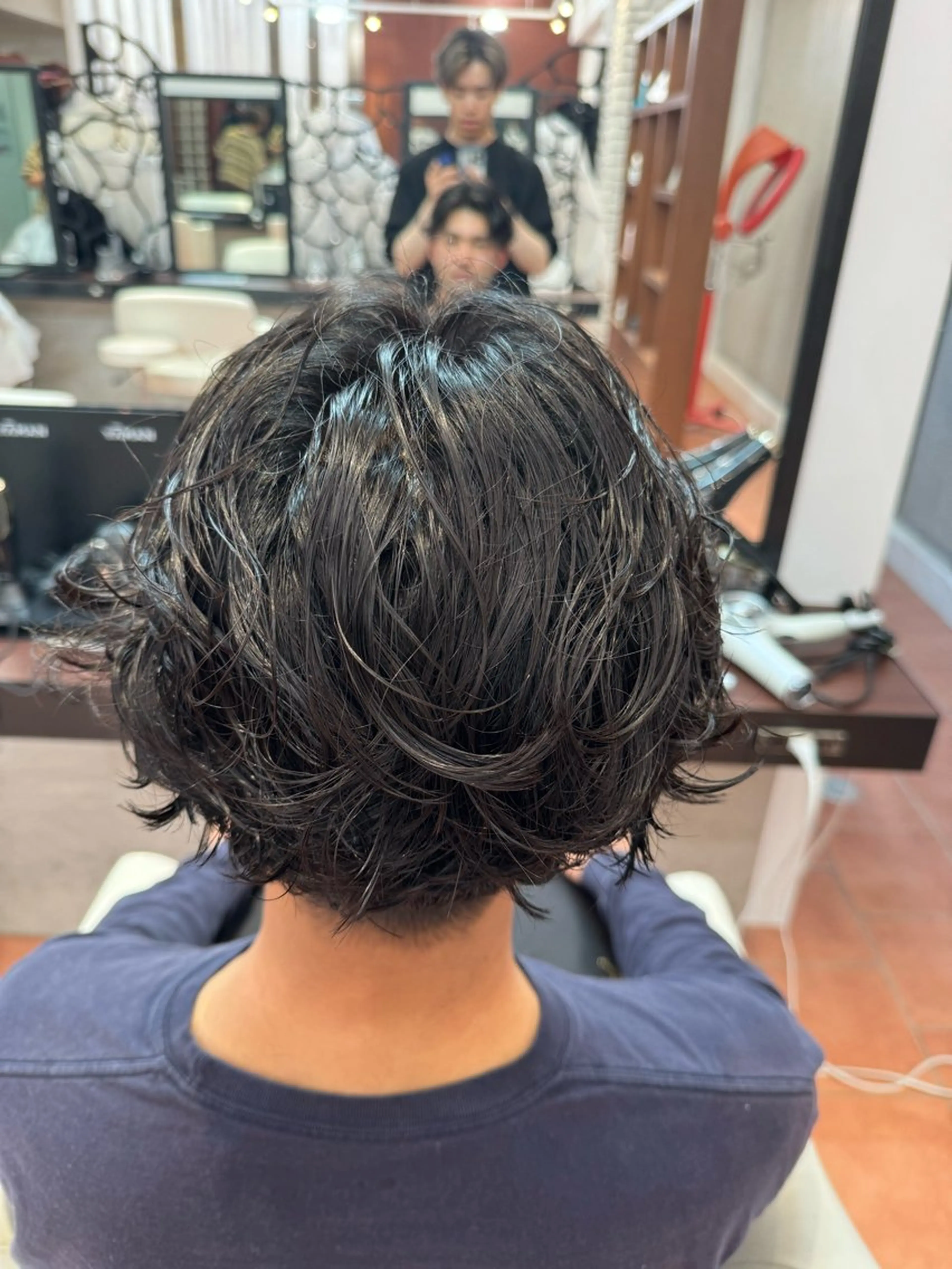 ショート パーマ メンズ 三澤 廉のヘアスタイル