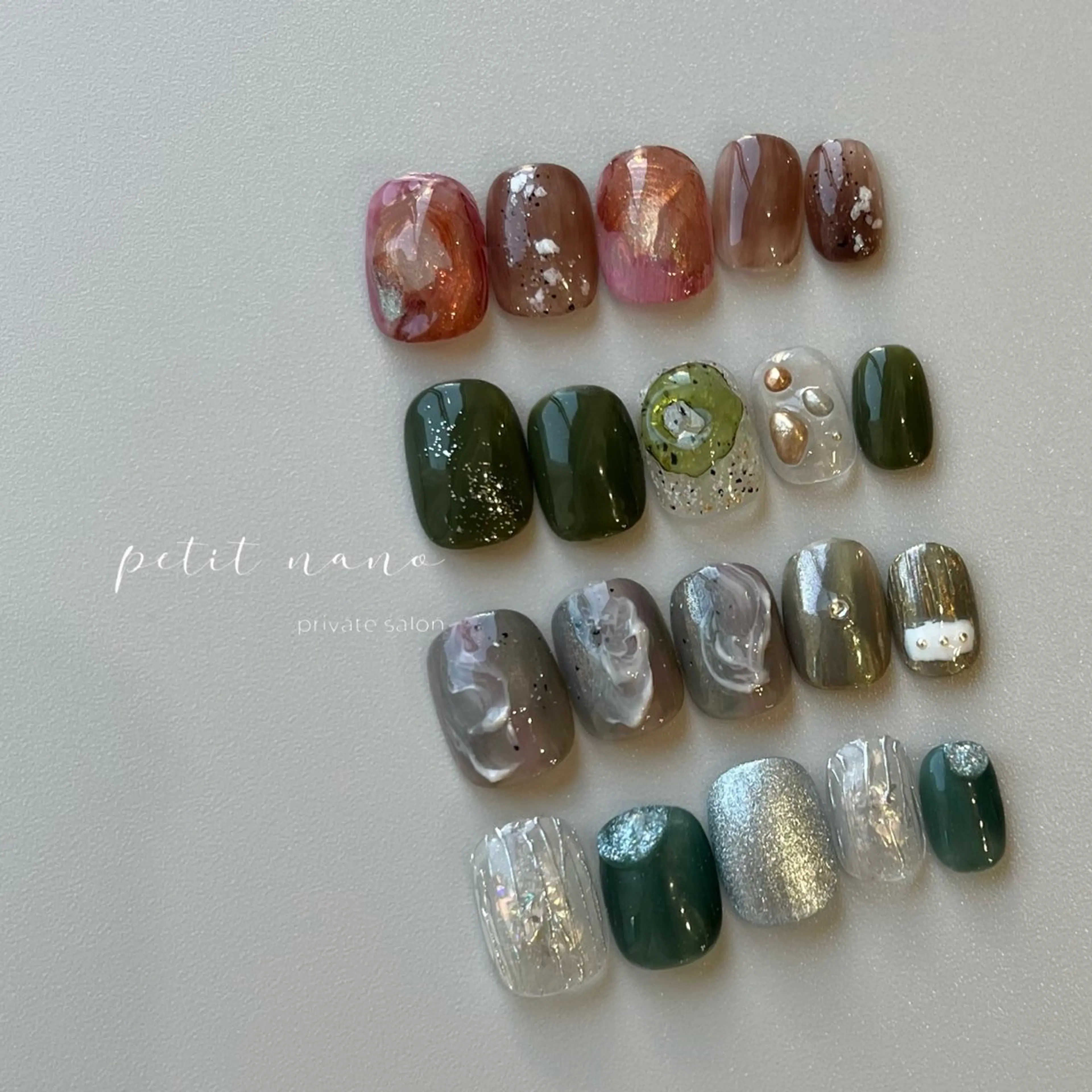 ネイル ニュアンスネイル 冬ネイル ハンドネイル nail‪◯ petitnanoのネイルデザイン