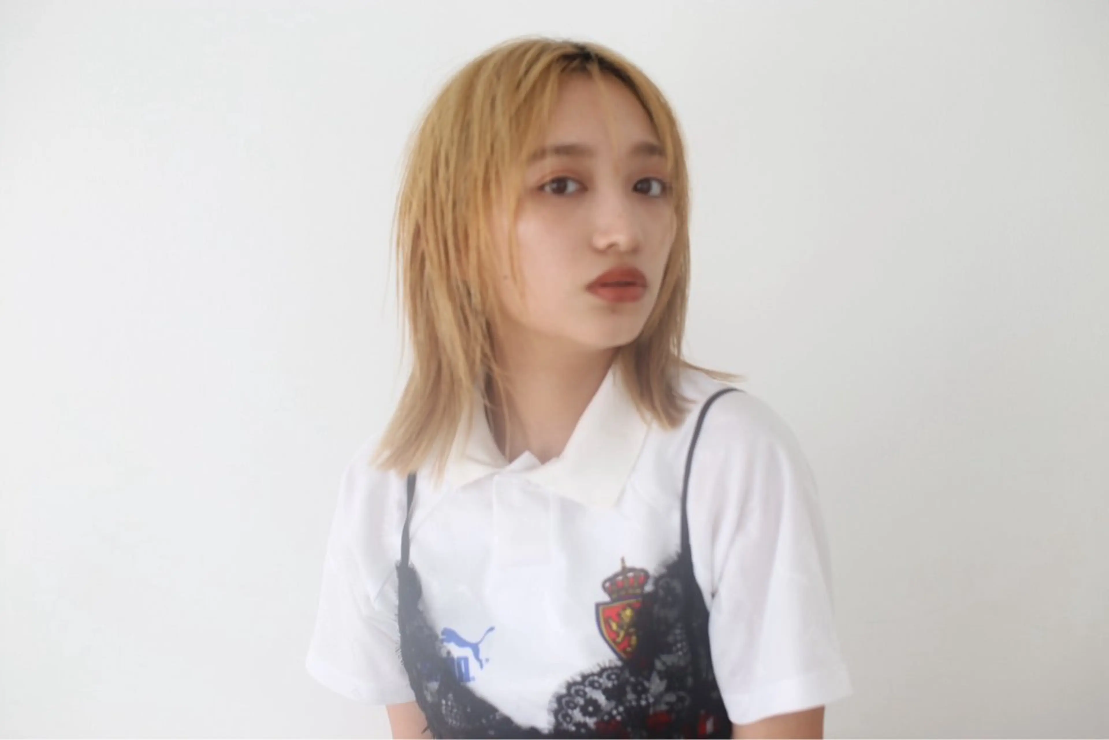 ミディアム 似合わせ/ハイトーン ✂︎ゆーぴ✂︎のヘアスタイル