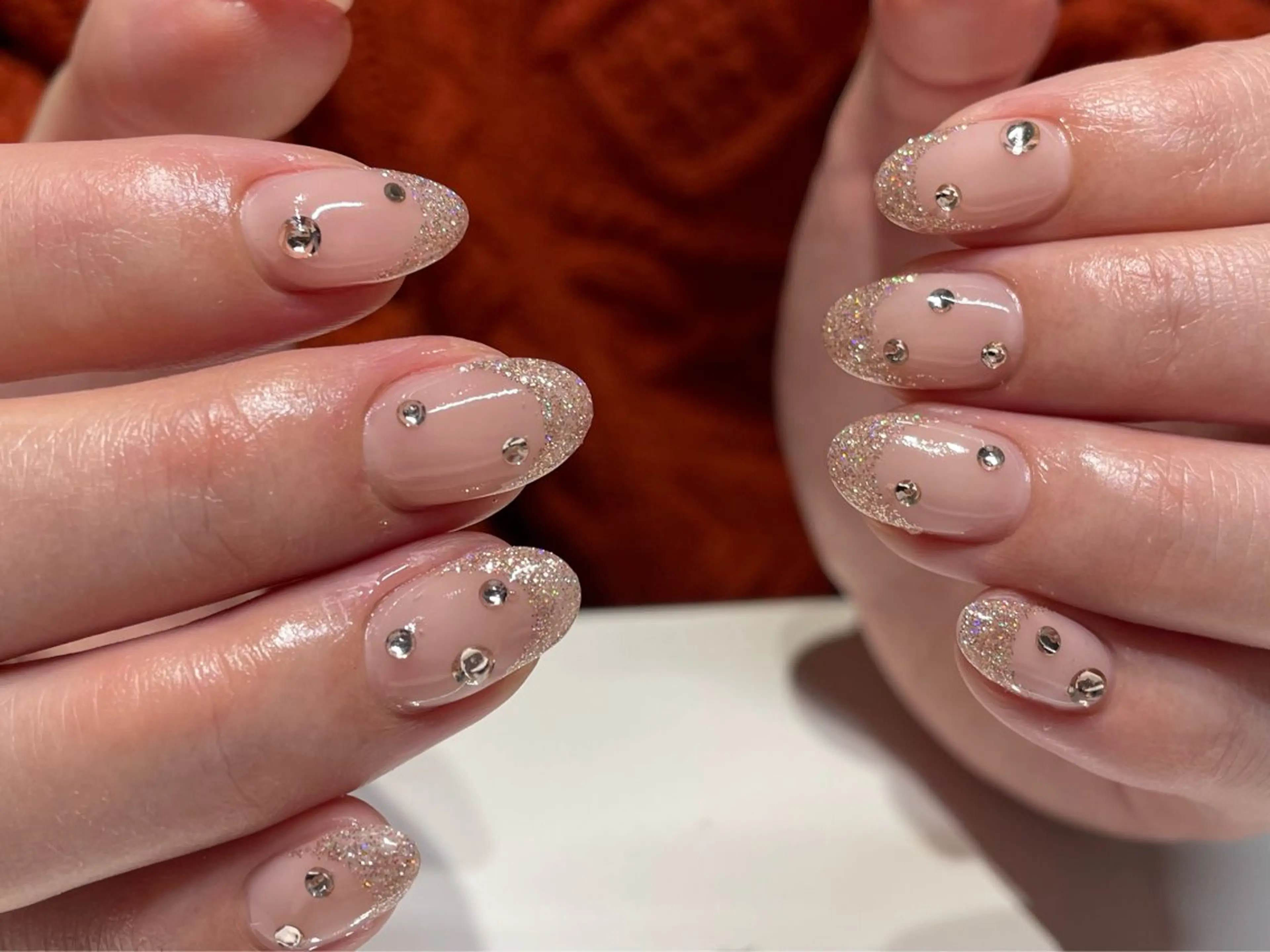 ネイル フラッシュネイル フレンチネイル Nailsalon Puttiのネイルデザイン