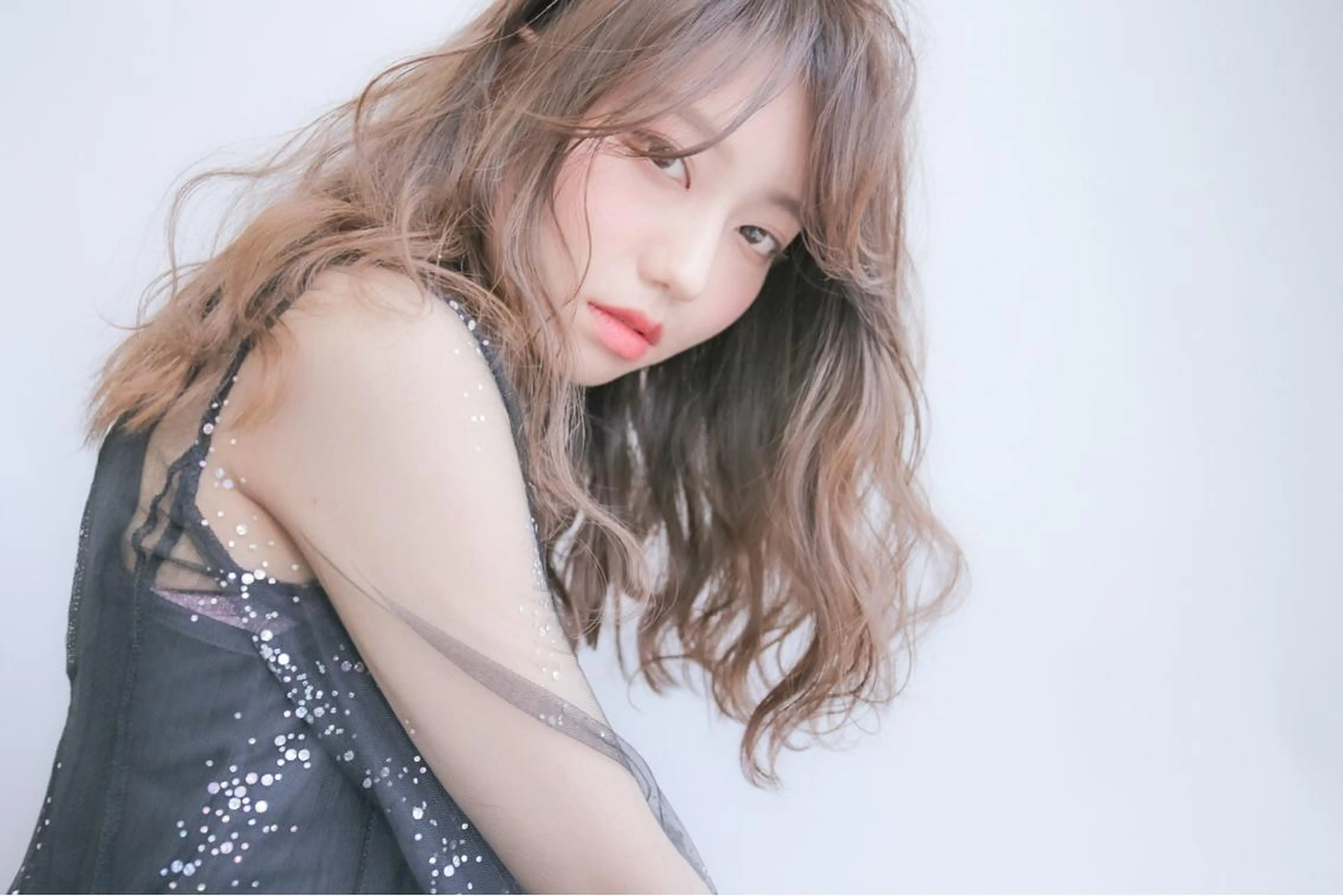 ロング カラー パーマ ba-boo 広島のヘアスタイル