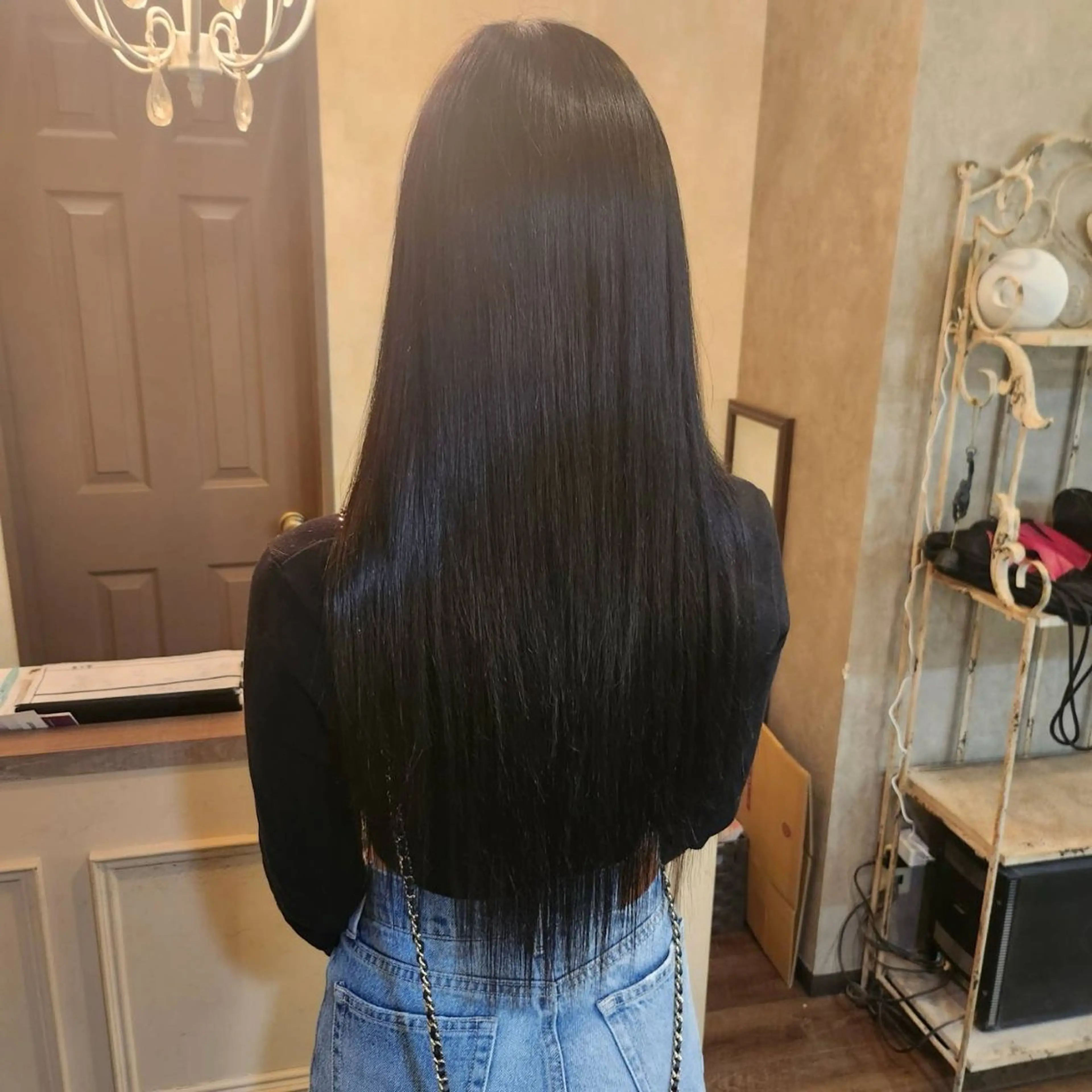 ロング ヘアアレンジ シールエクステ エクステ カット エクステ MagicMush ✴︎シールエクステのヘアスタイル