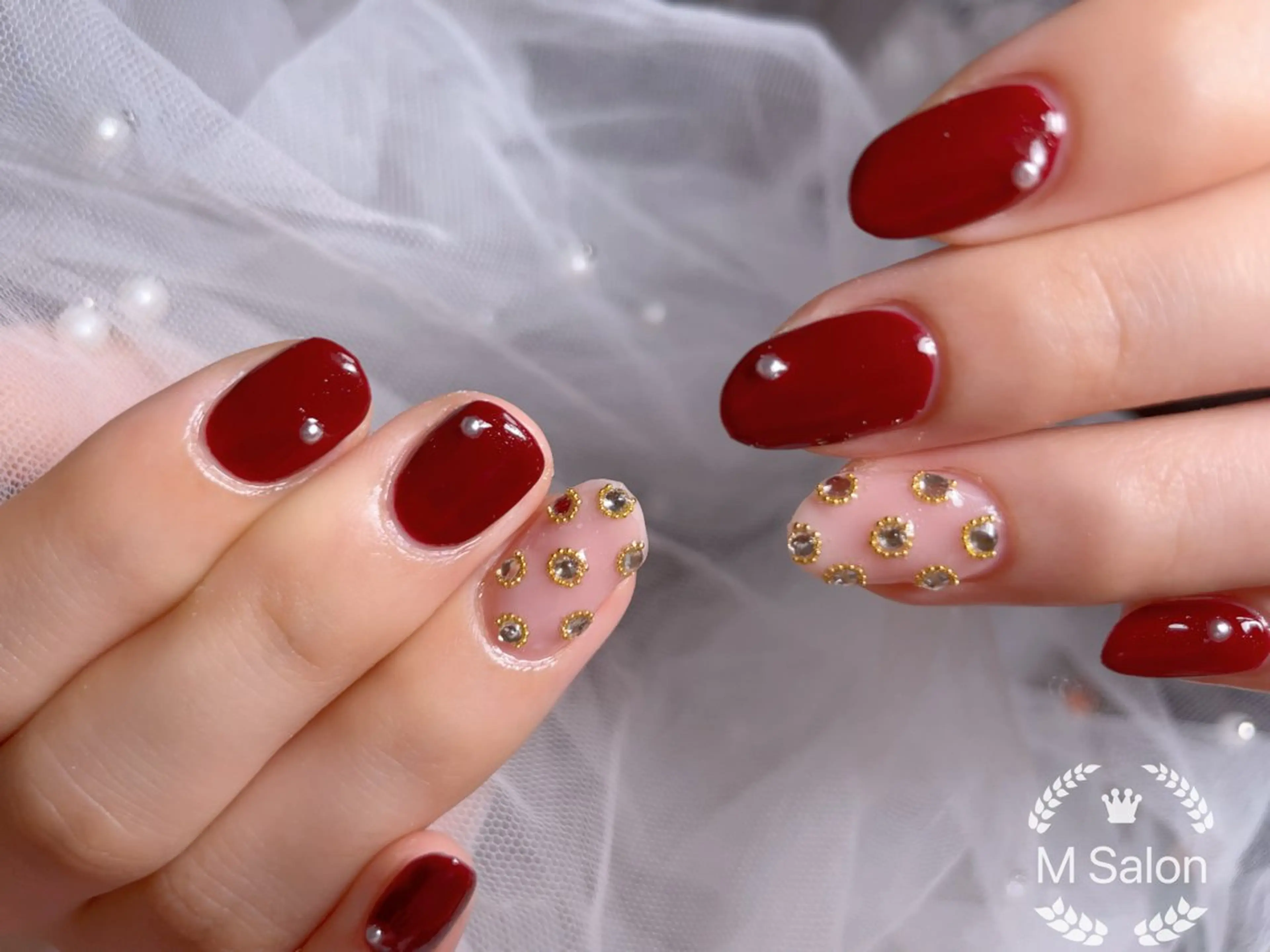 ネイル フレンチネイル マグネットネイル ニュアンスネイル オフィスネイル ワンカラーネイル ハンドネイル Mnail _KKのネイルデザイン