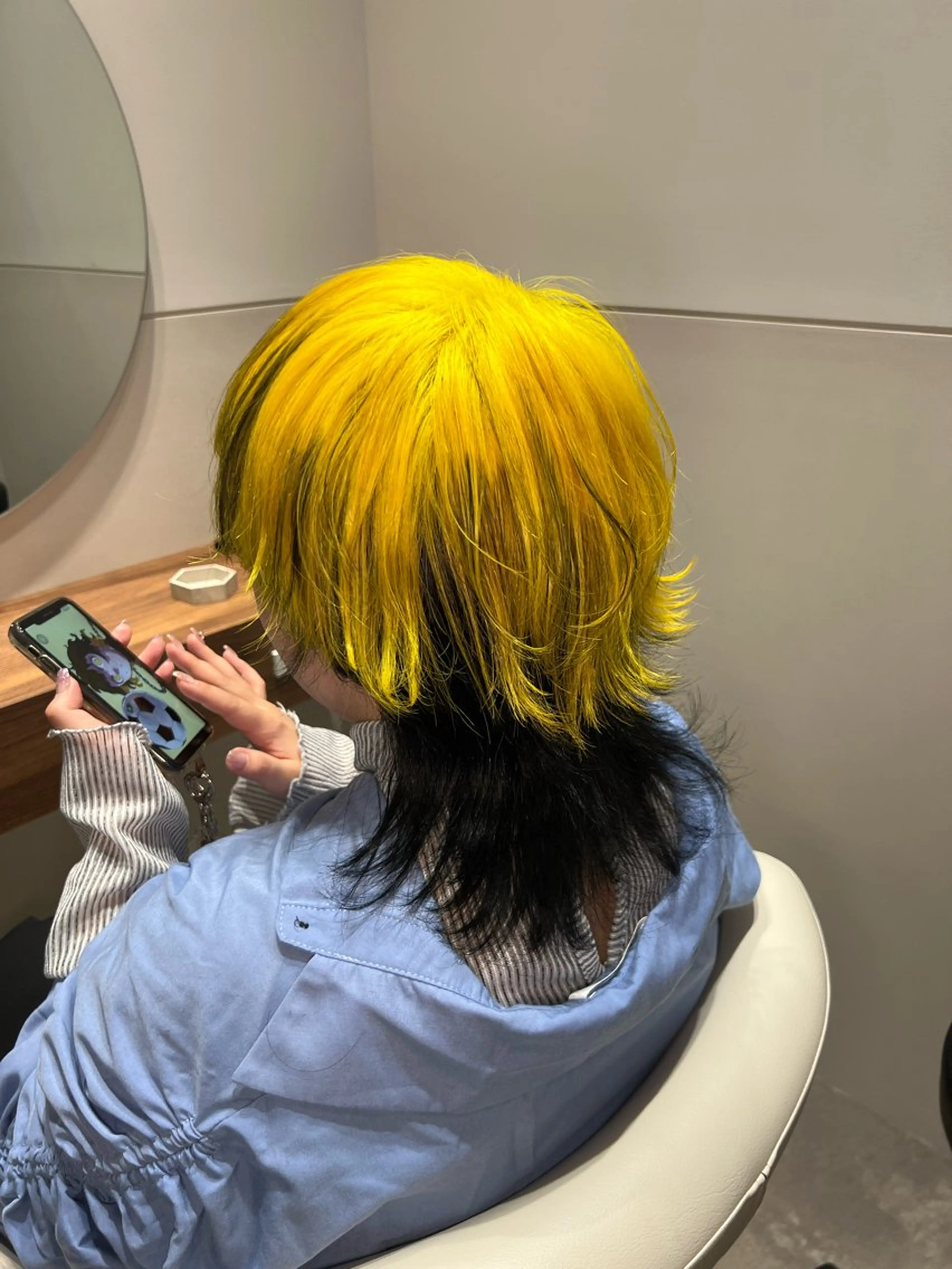 ミディアム イエローカラー ヘアカラー トリートメント オタク美容師💟 チバコナツのヘアスタイル