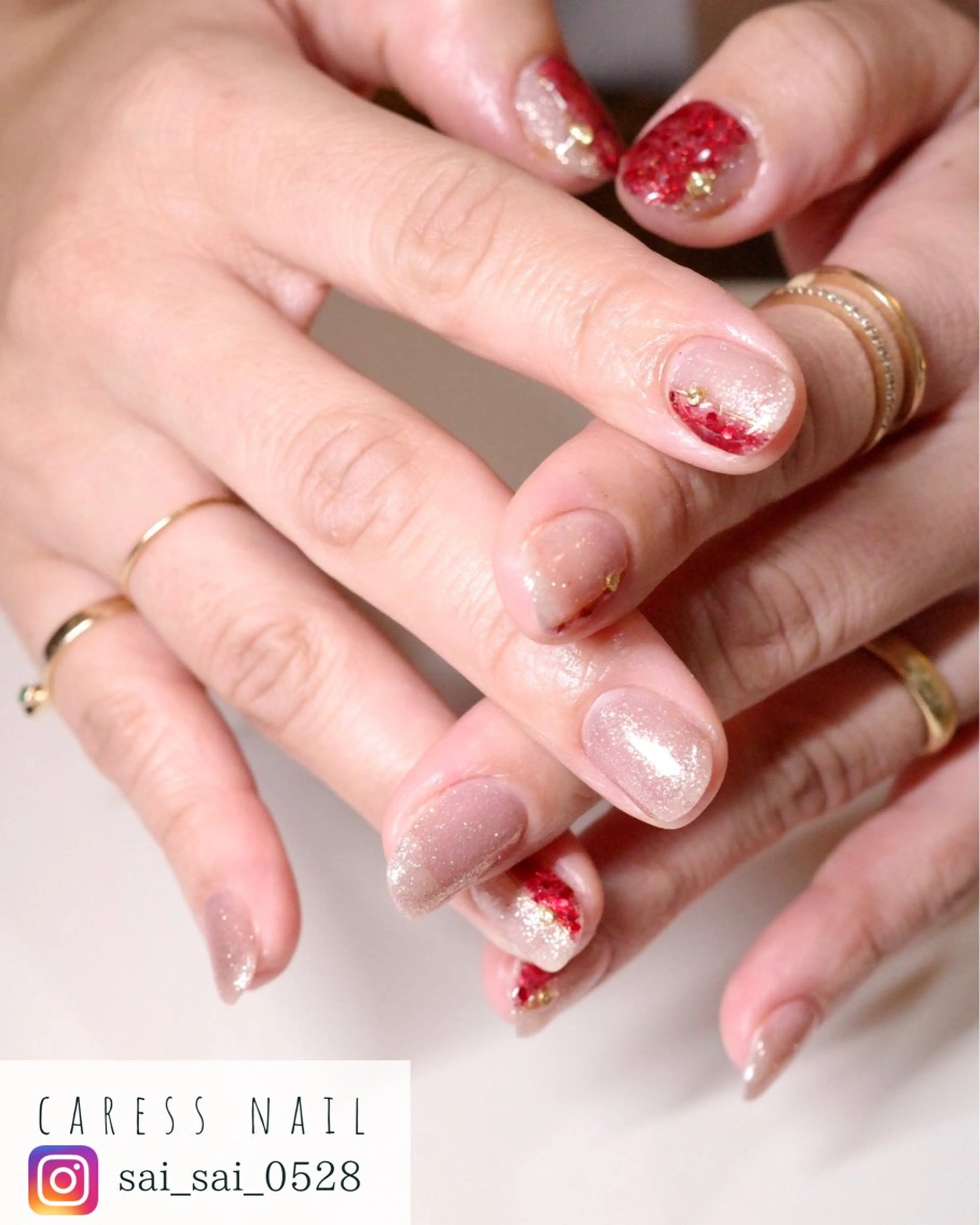 ネイル caress  nail カレスネイル　代々木上原所属・カレスネイル さいのネイルデザイン