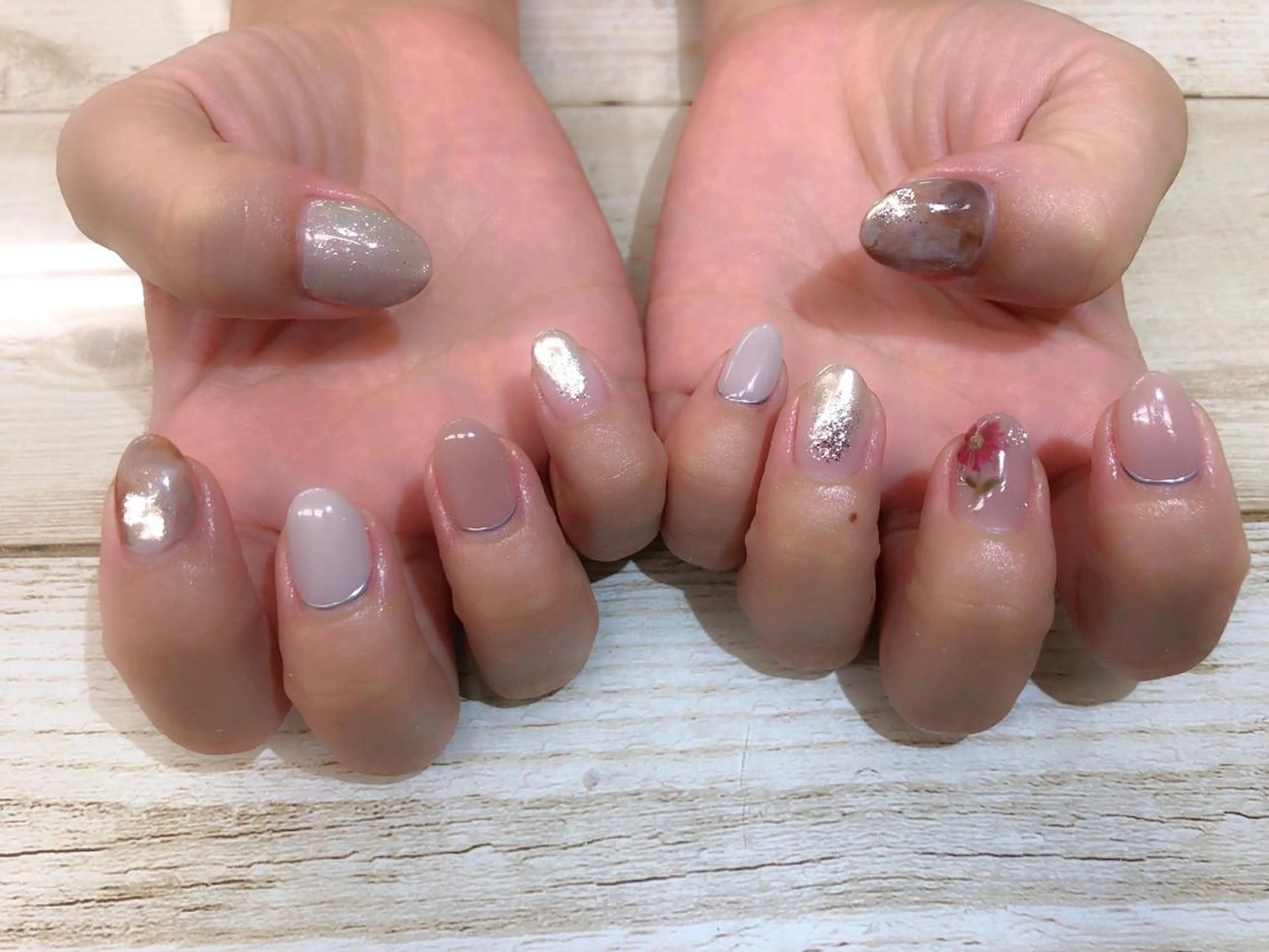 ネイル アートネイル 持ち込み ハンドネイル Nail salon Museのネイルデザイン