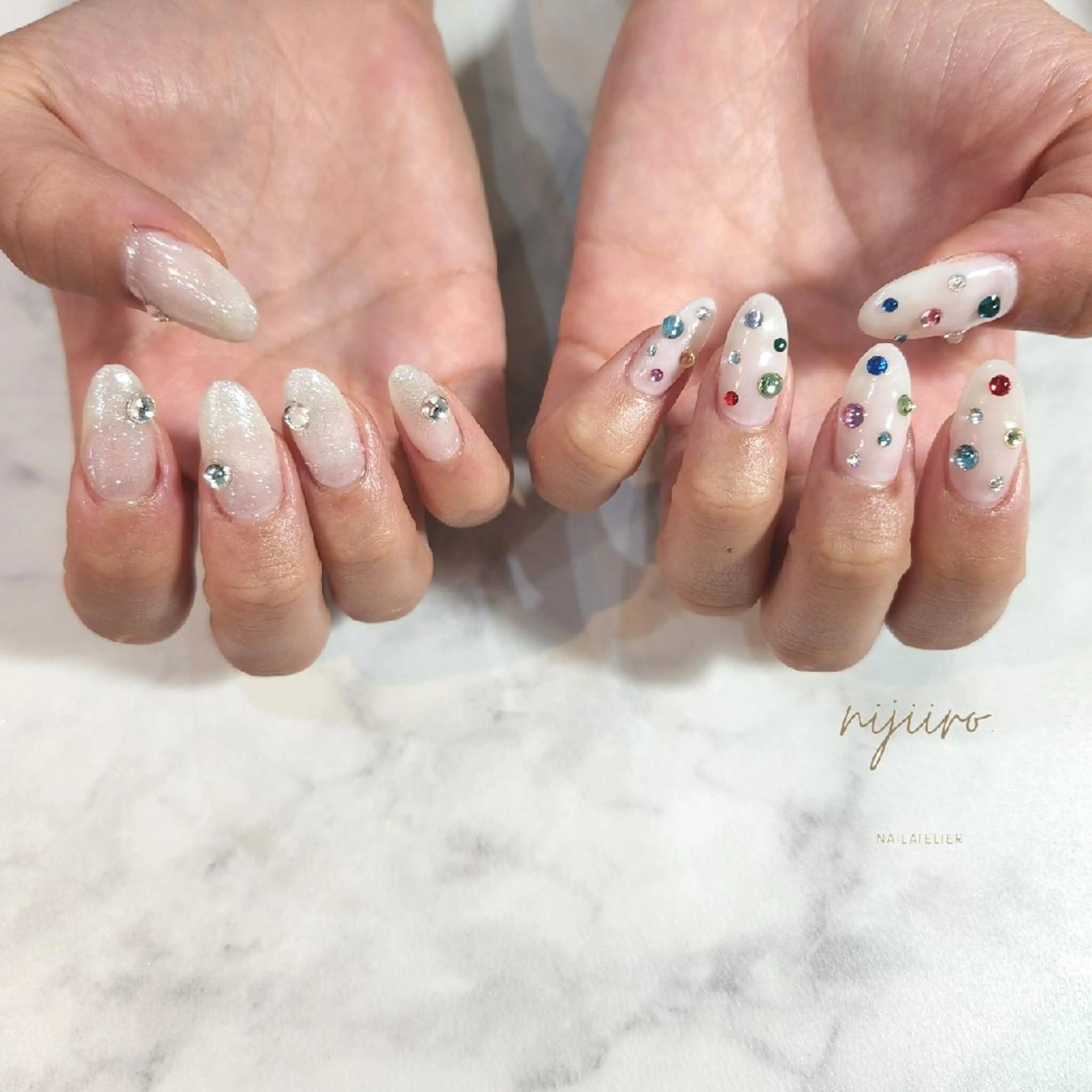 ネイル ハンドネイル nailatelier nijiiro.所属・nijiiro🌈 サトウのネイルデザイン