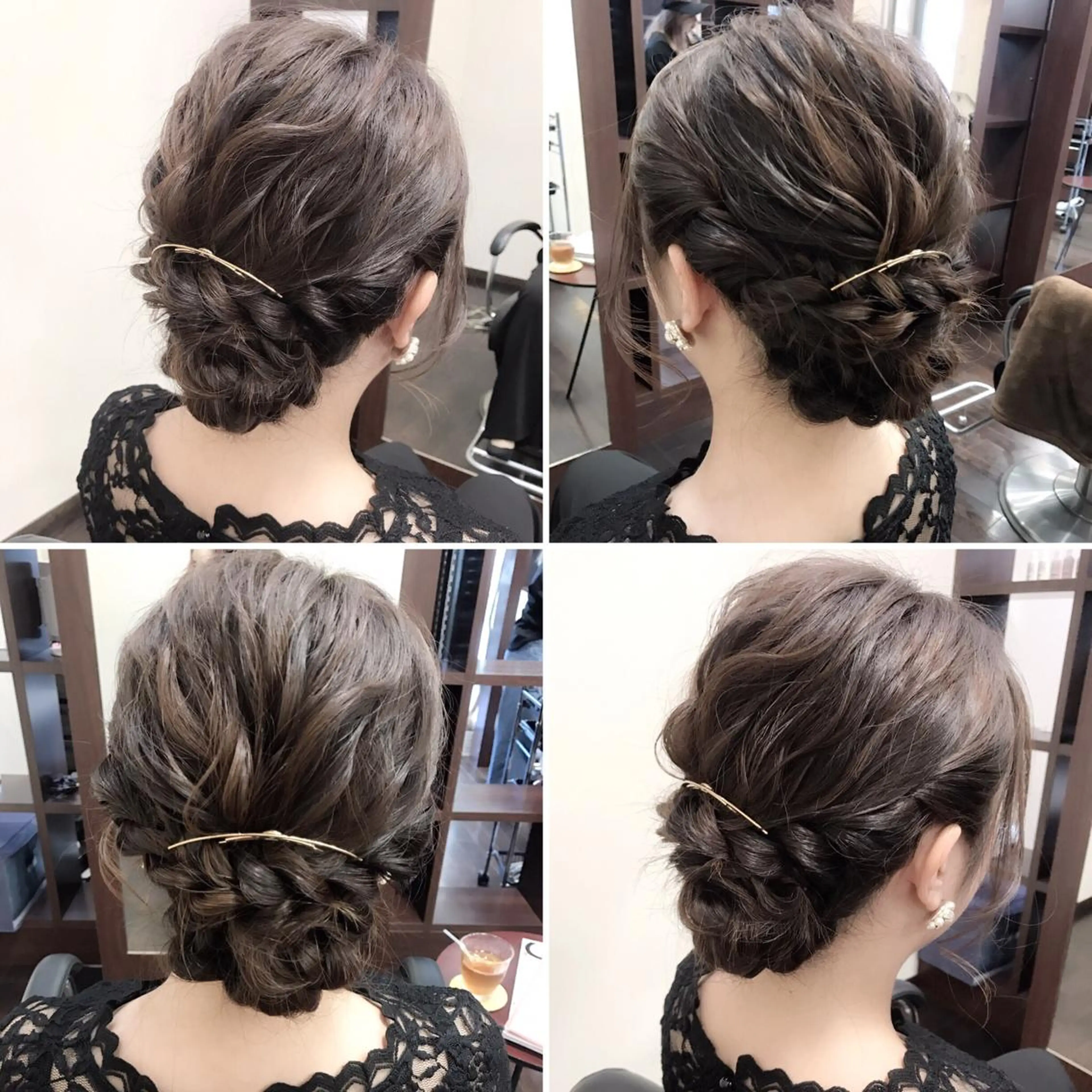 セミロング ヘアアレンジ 沢田 瞳のヘアスタイル
