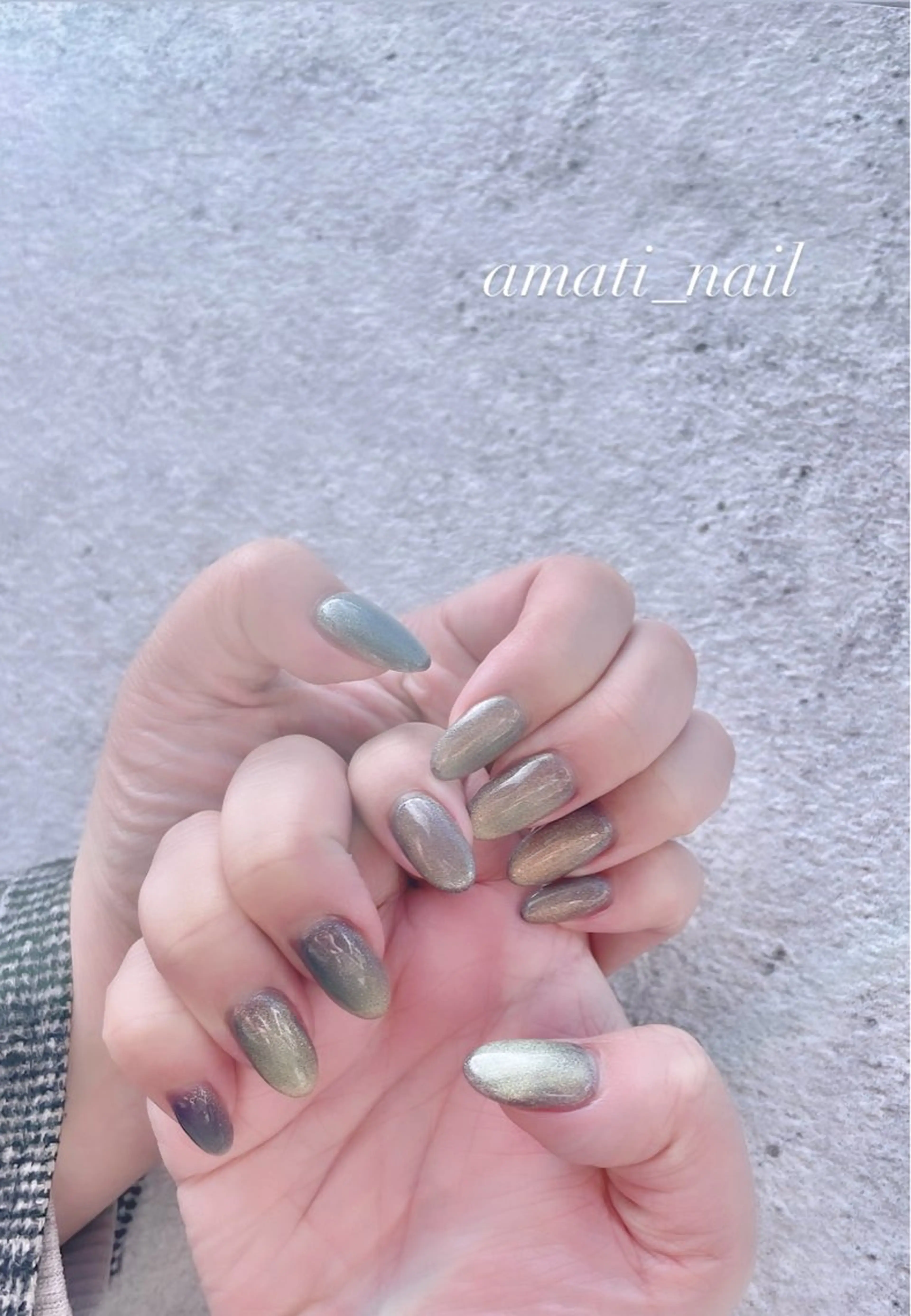 ネイル フットネイル ジェルネイル マグネットネイル ミラーネイル ニュアンスネイル ハンドネイル amati_nail TAKAKOのネイルデザイン