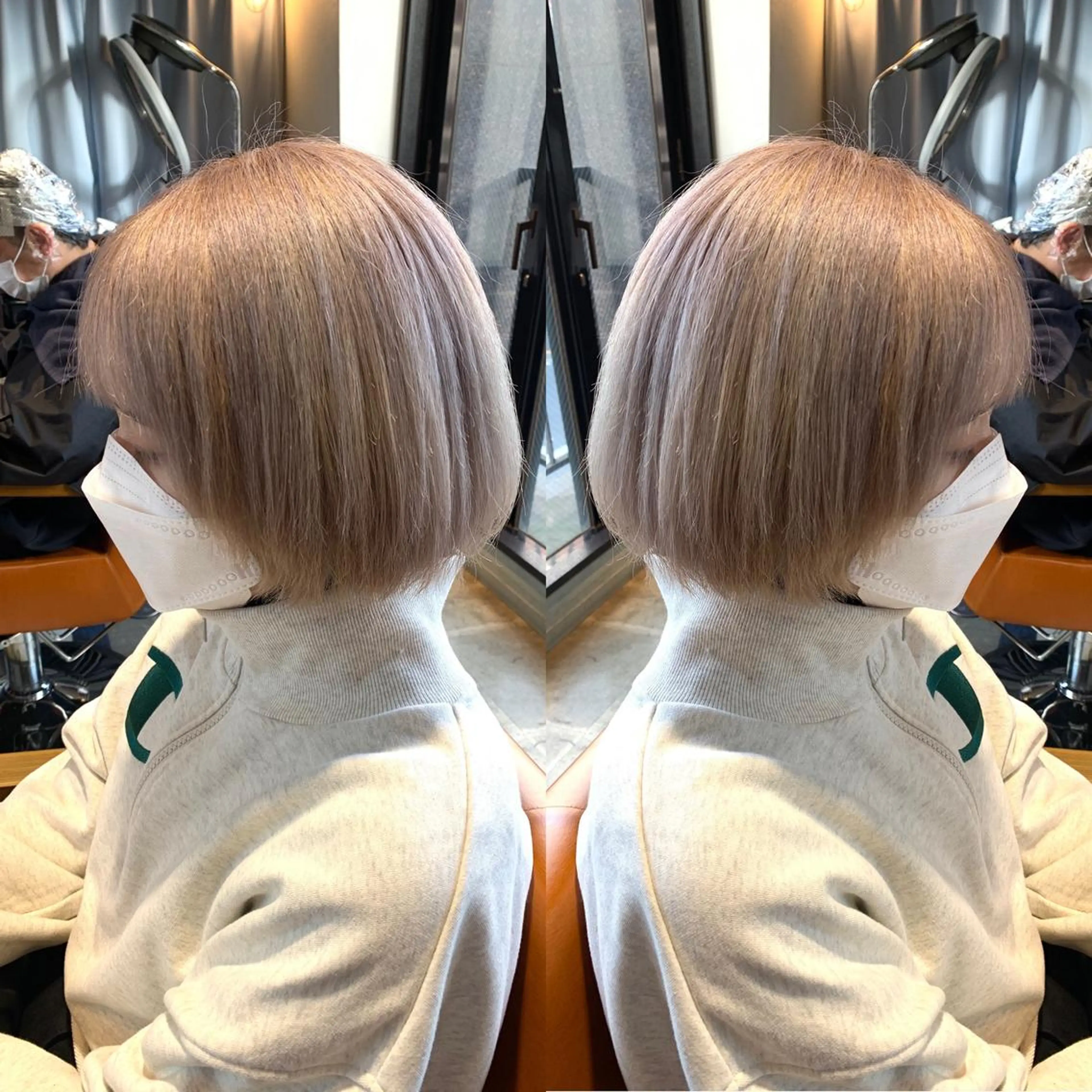 ショート カラー ハイトーンカラー ピンクカラー 韓国🇰🇷 ✂︎hair 内田愛のヘアスタイル