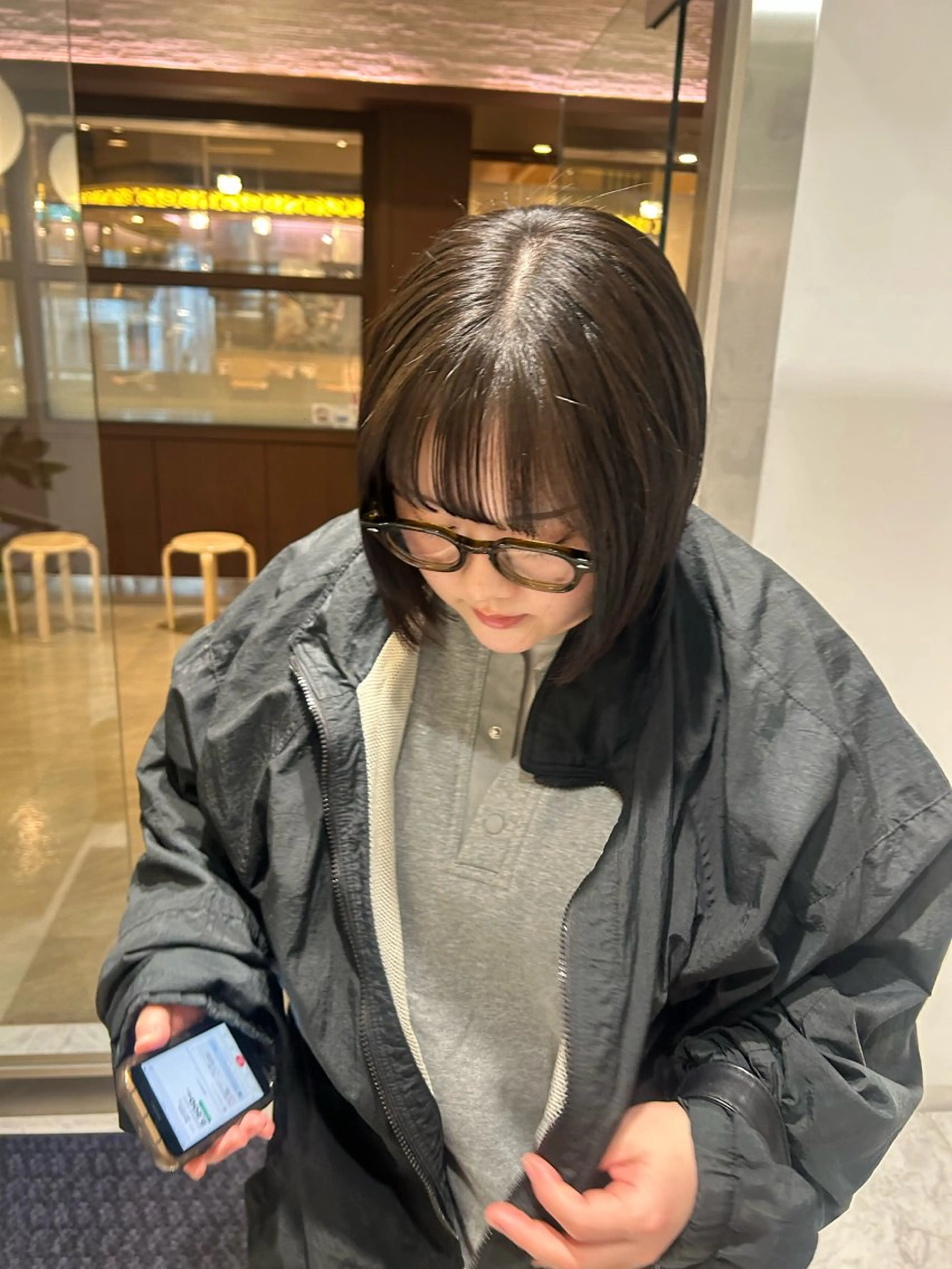 ミディアム カット ヘアカラー トリートメント ヘッドスパ SALOWIN新宿三丁目frente所属・髪質改善/艶カラー MISATOのヘアスタイル