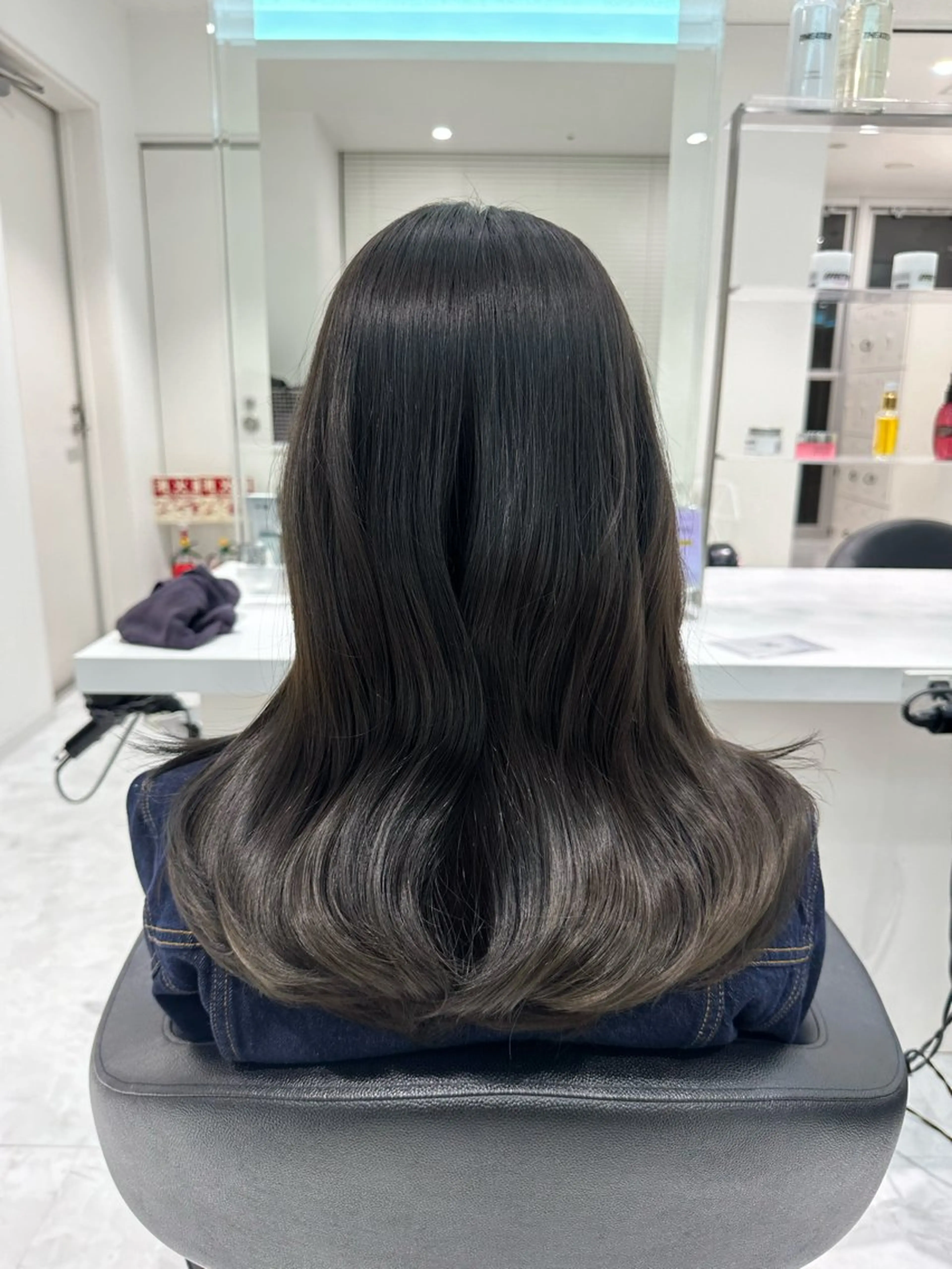 セミロング カラー ヘアカラー トリートメント ♡上品韓国髪♡ブラ ウン/SAYATOのヘアスタイル