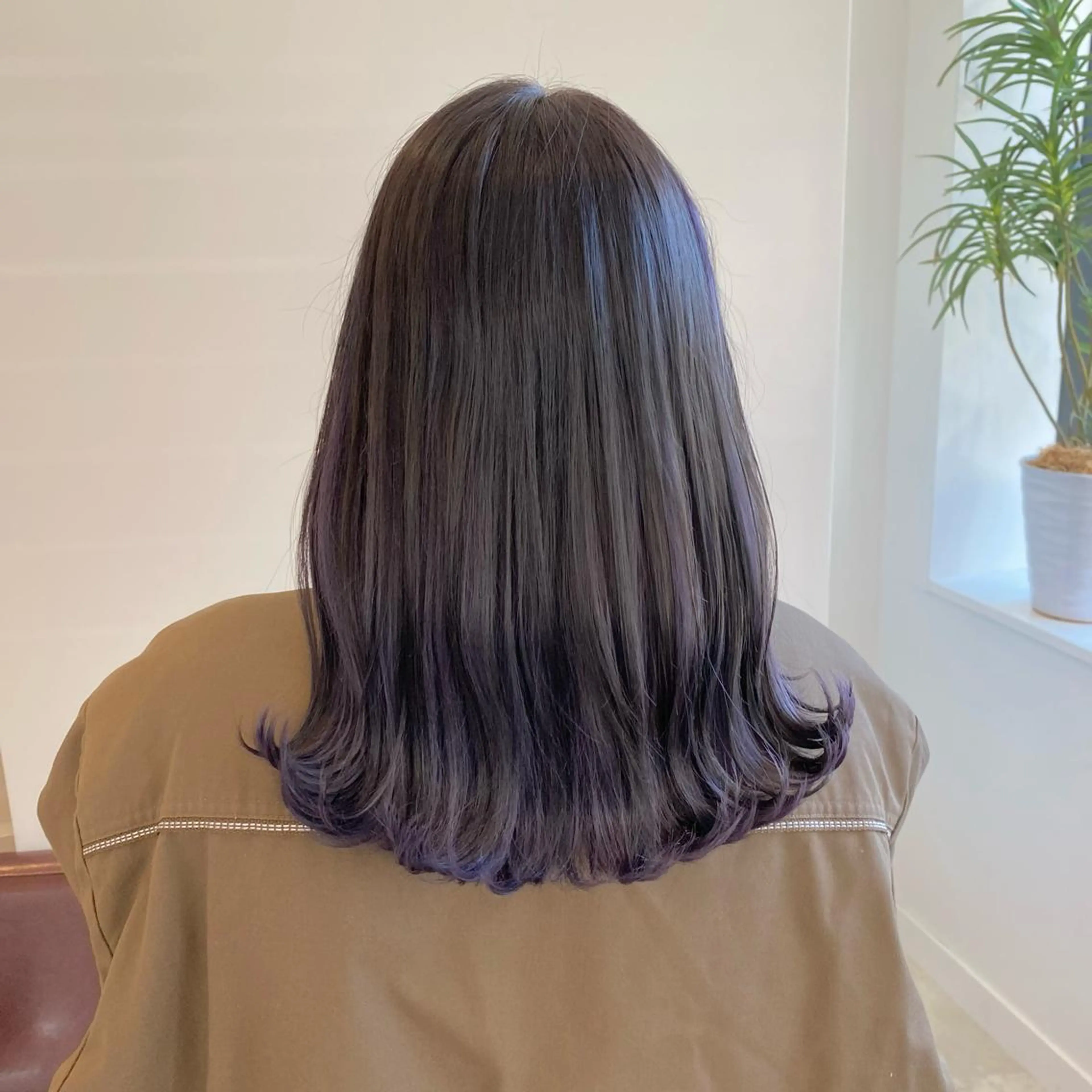 セミロング カット ヘアカラー トリートメント 吉原 みえのヘアスタイル