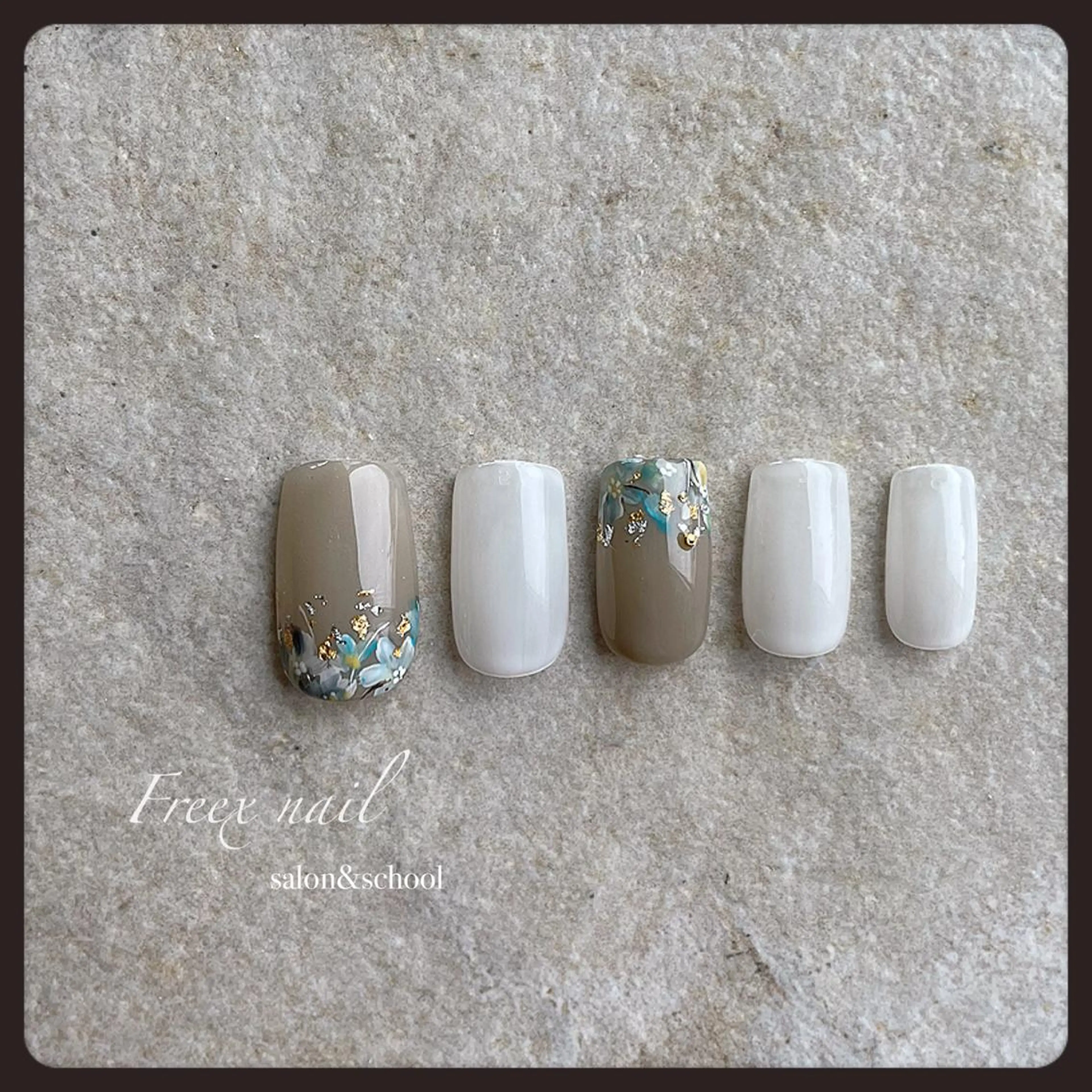 ネイル フラワーネイル ニュアンスネイル ハンドネイル ハンドケア Freex nail所属・freex nail /ニュアンス/個性派のネイルデザイン