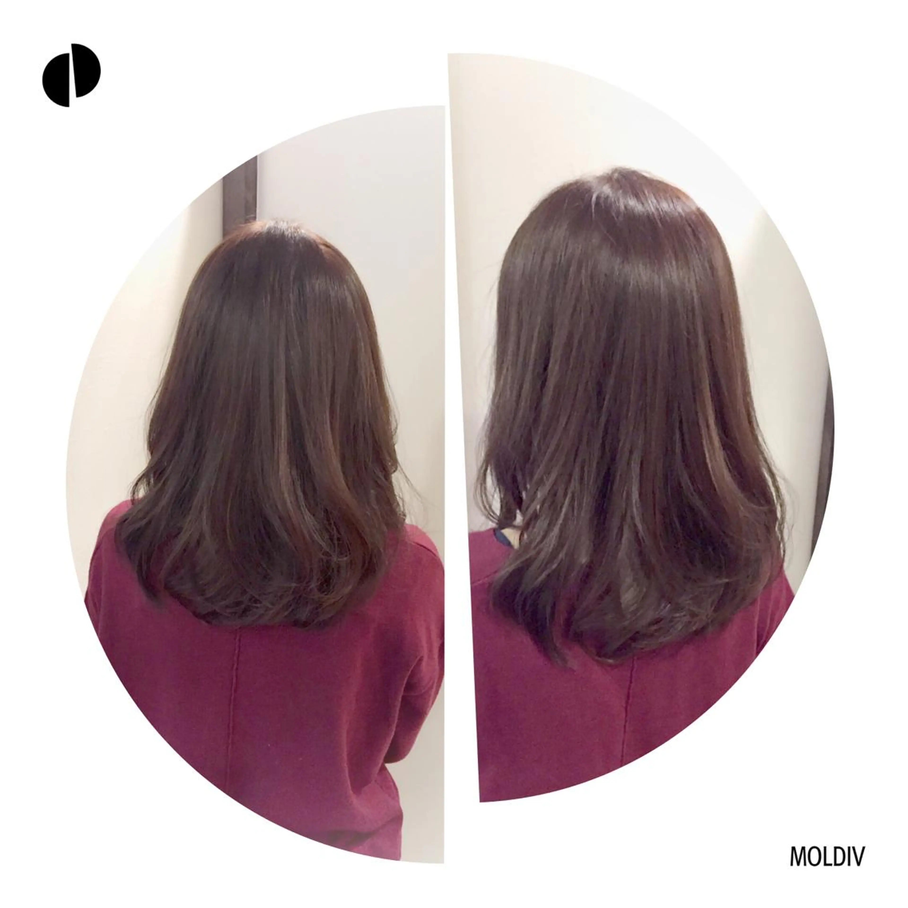 ミディアム セミロング カラー アッシュ ✨縮毛矯正✨髪質改善 ナカシマ ユミのヘアスタイル